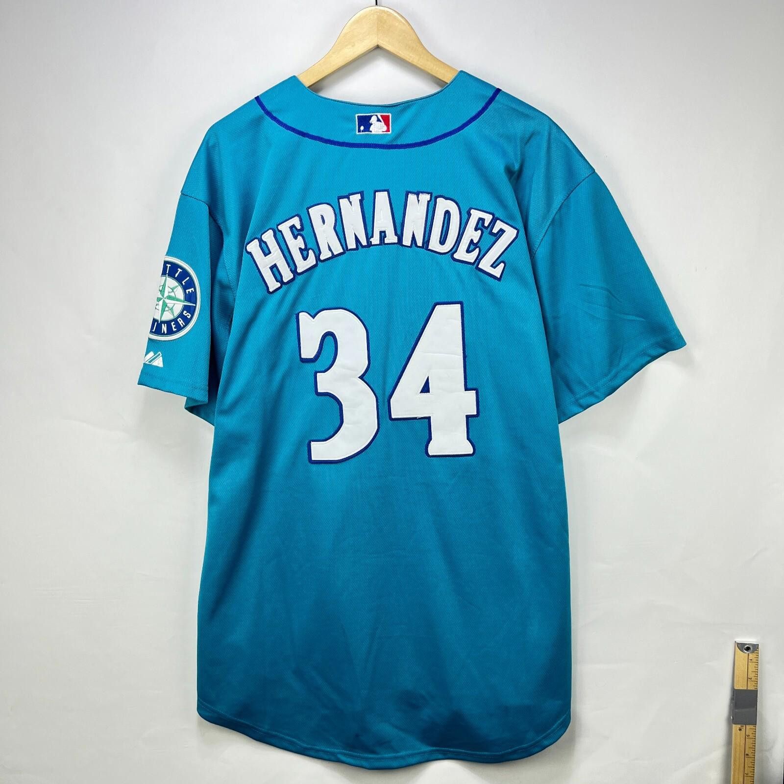 MLB Vintage Seattle Mariners Teoscar Hernandez Jersey 52 2XL Size ONE SIZE - 3 Thumbnail