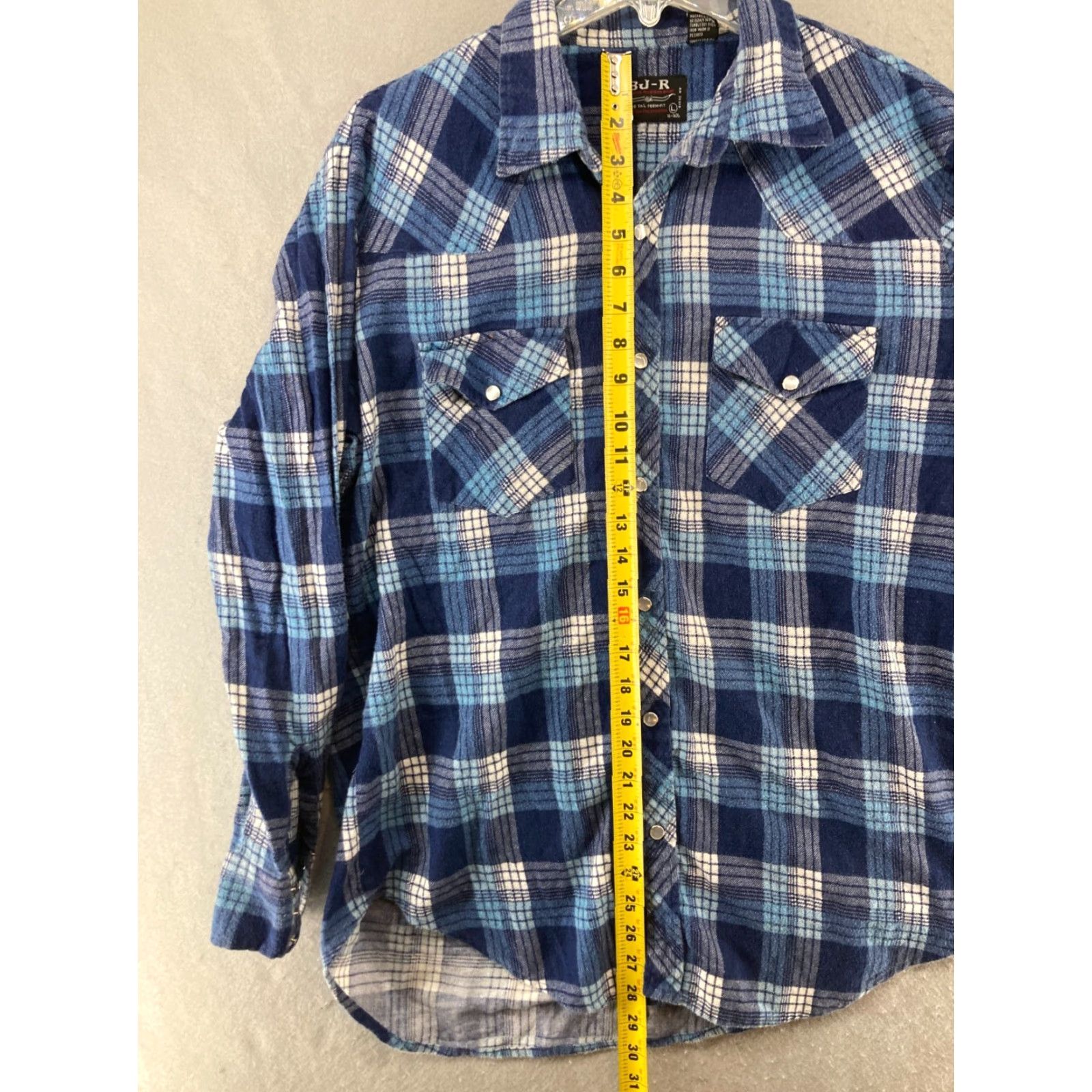 Vintage VINTAGE BJR RANCH WEAR Pearl Snap Western Shirt Mens L Long Sleeve Plaid Size US L / EU 52-54 / 3 - 3 Thumbnail