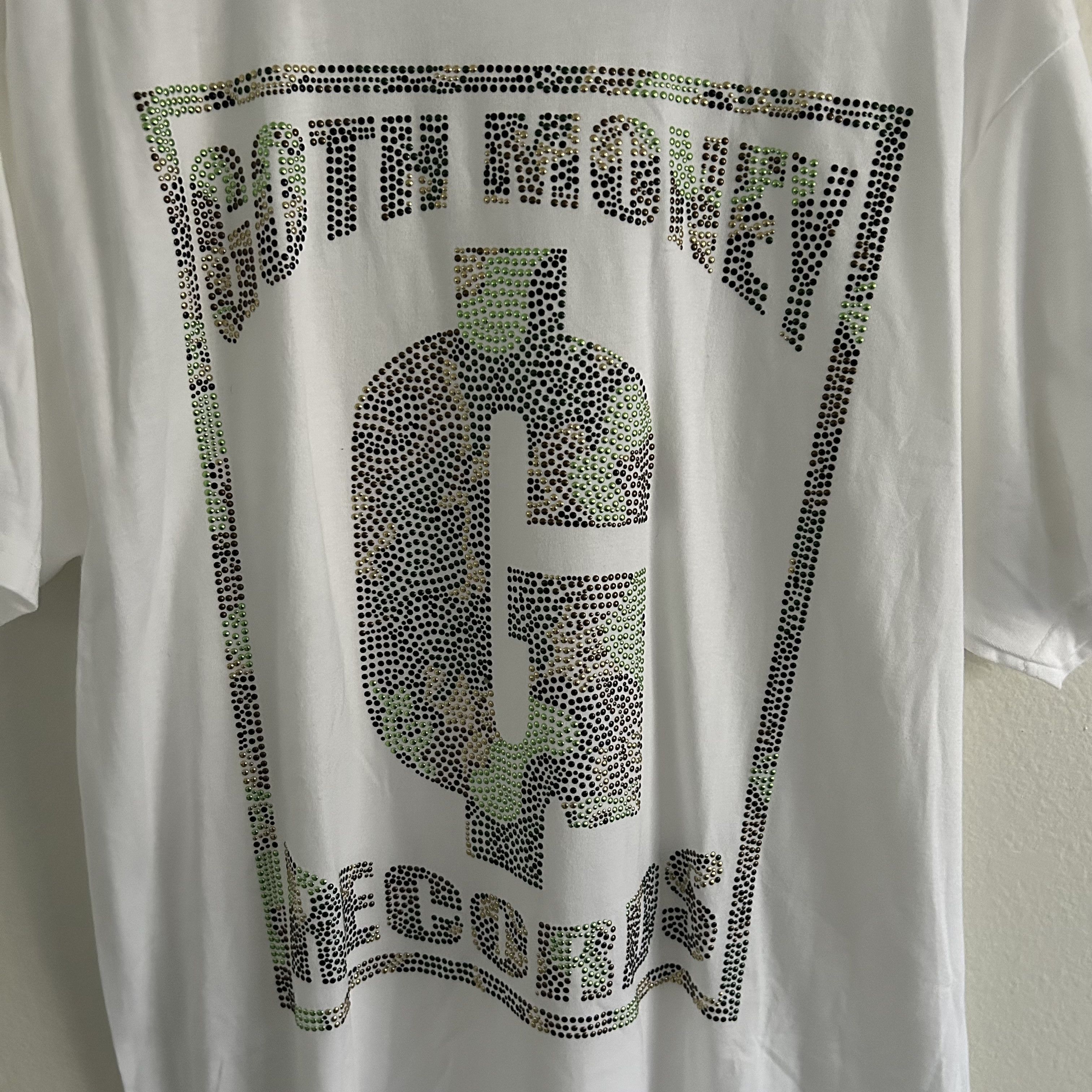 Drain Gang Goth Money Studded Box Logo Tee Shirt Size US XL / EU 56 / 4 - 2 Thumbnail