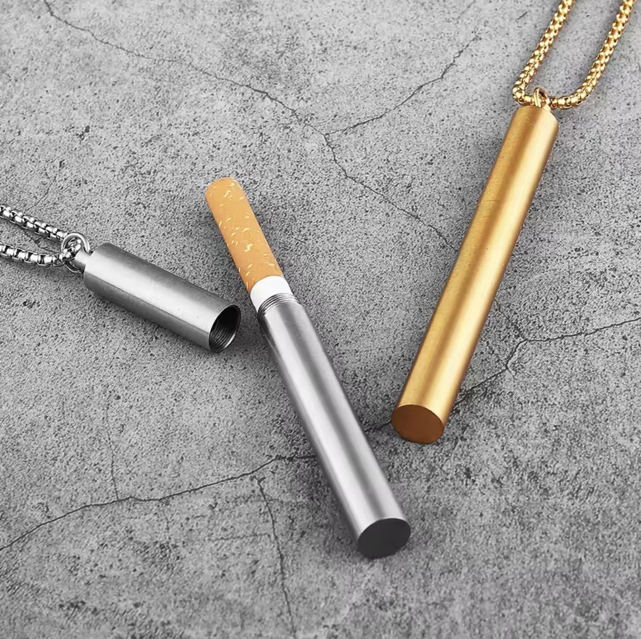 Jewelry Cigarette Case Pendant Necklace Size ONE SIZE - 3 Thumbnail