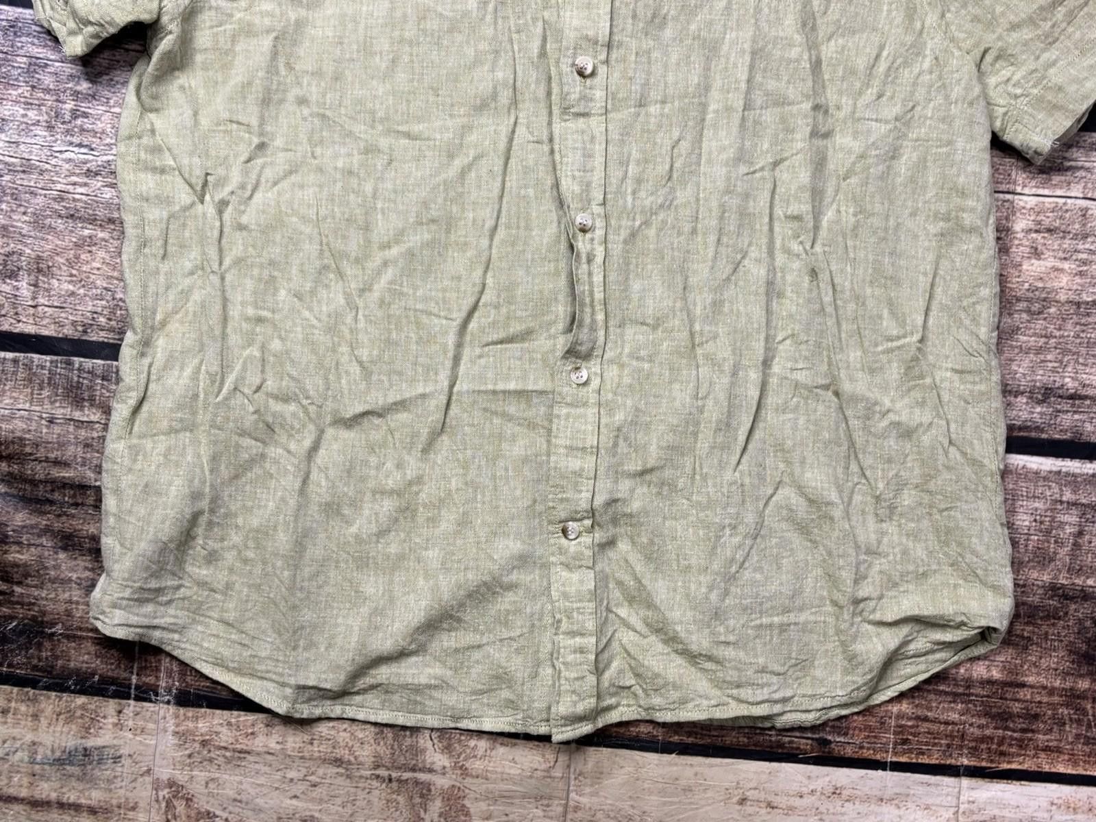 Banana Republic Banana Republic Shirt Mens Large Linen Blend Button Up Size US L / EU 52-54 / 3 - 5 Thumbnail