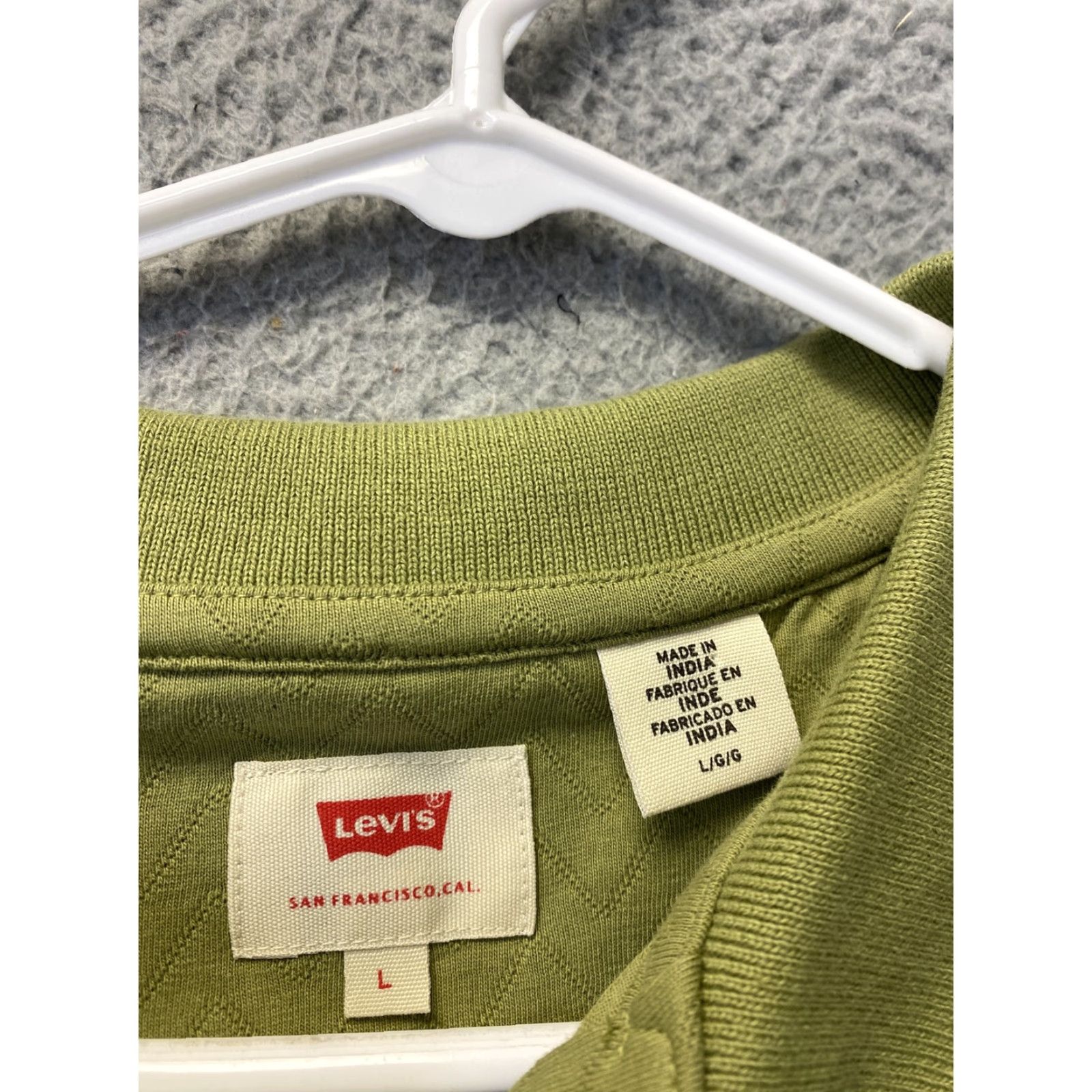 Levi's Levi's Polo Shirt Adult L Green Casual Short Sleeve Mens Casual /111-39 Size US L / EU 52-54 / 3 - 3 Thumbnail