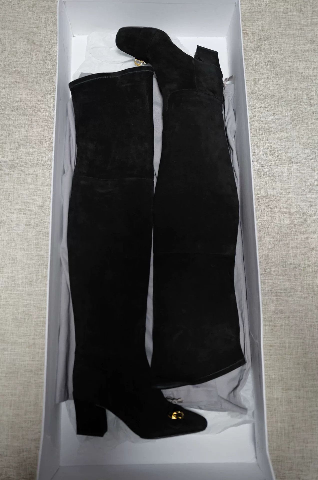Dior Christian Dior Over-the-Knee Suede Boots Size US 5 / IT 35 - 1 Thumbnail