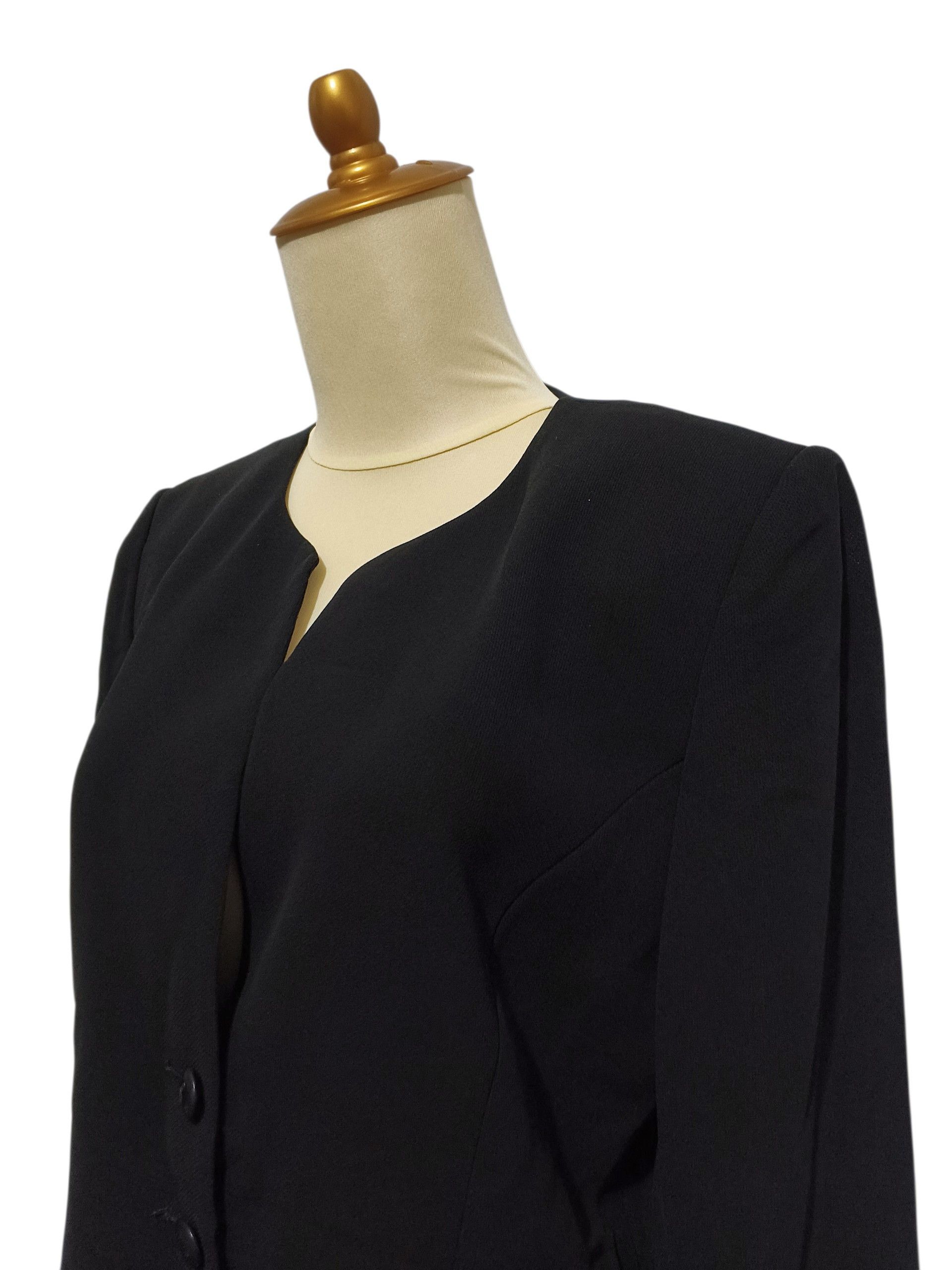 Pierre Balmain Pierre Balmain Formalité Paris Collarless Long Blazer Size L / US 10 / IT 46 - 3 Thumbnail