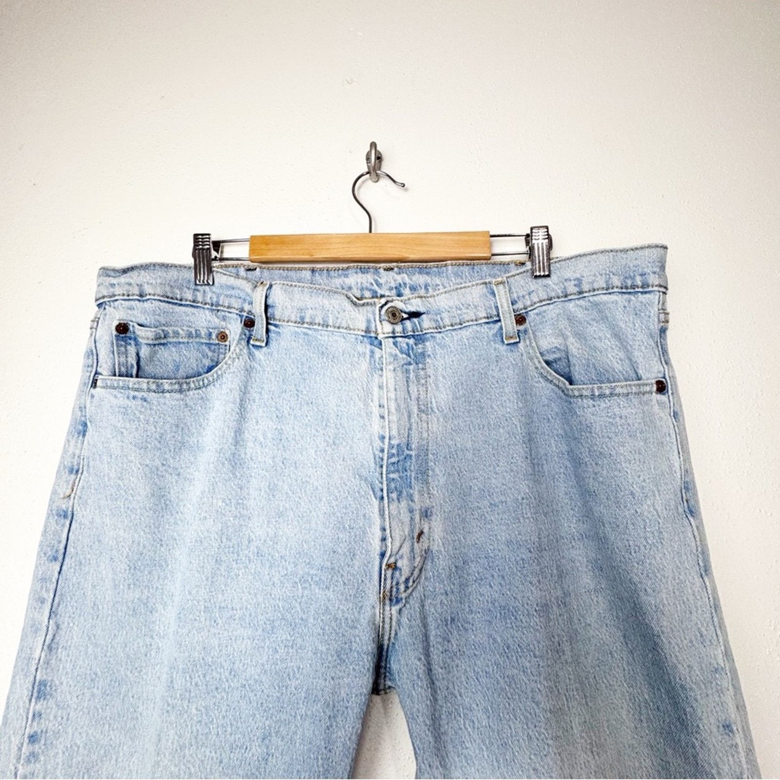 Levi's Levi’s 505 Straight Light Distressed Jeans Men's Size 42x32 Size US 42 / EU 58 - 6 Thumbnail