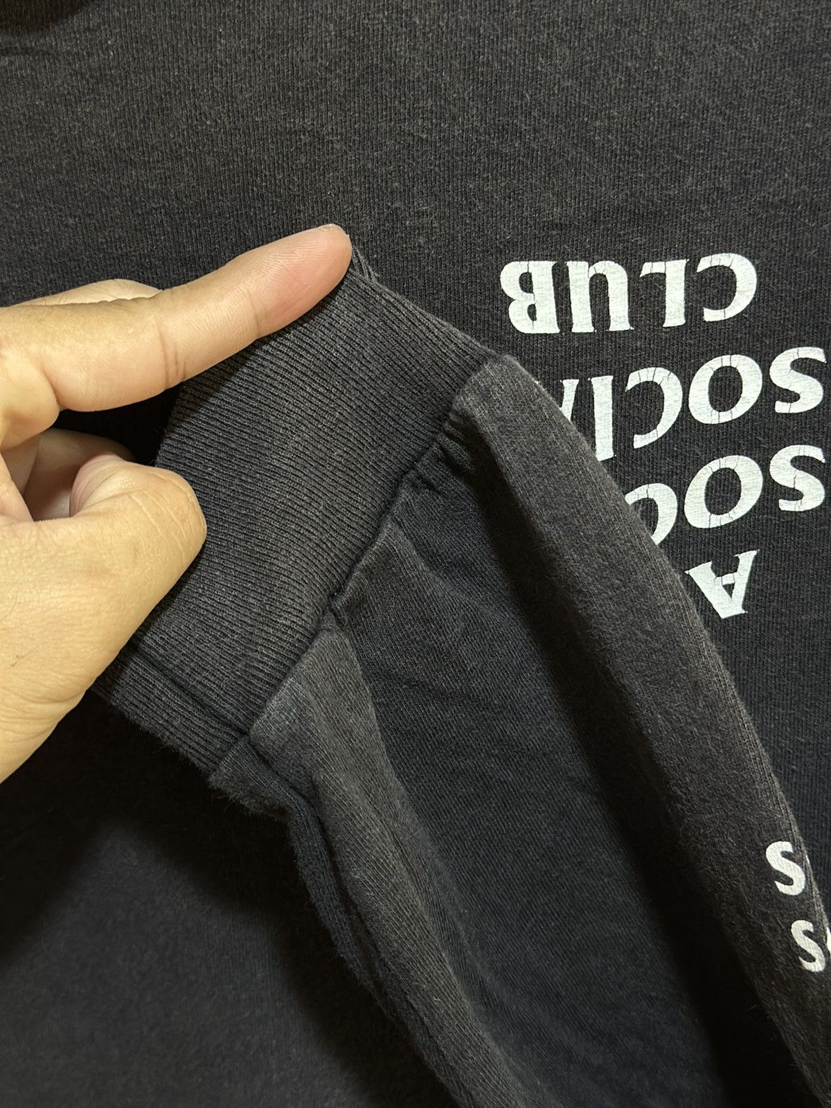 Anti Social Social Club Vintage Anti Social Social Club Long Sleeve Faded Tee Size US L / EU 52-54 / 3 - 4 Thumbnail