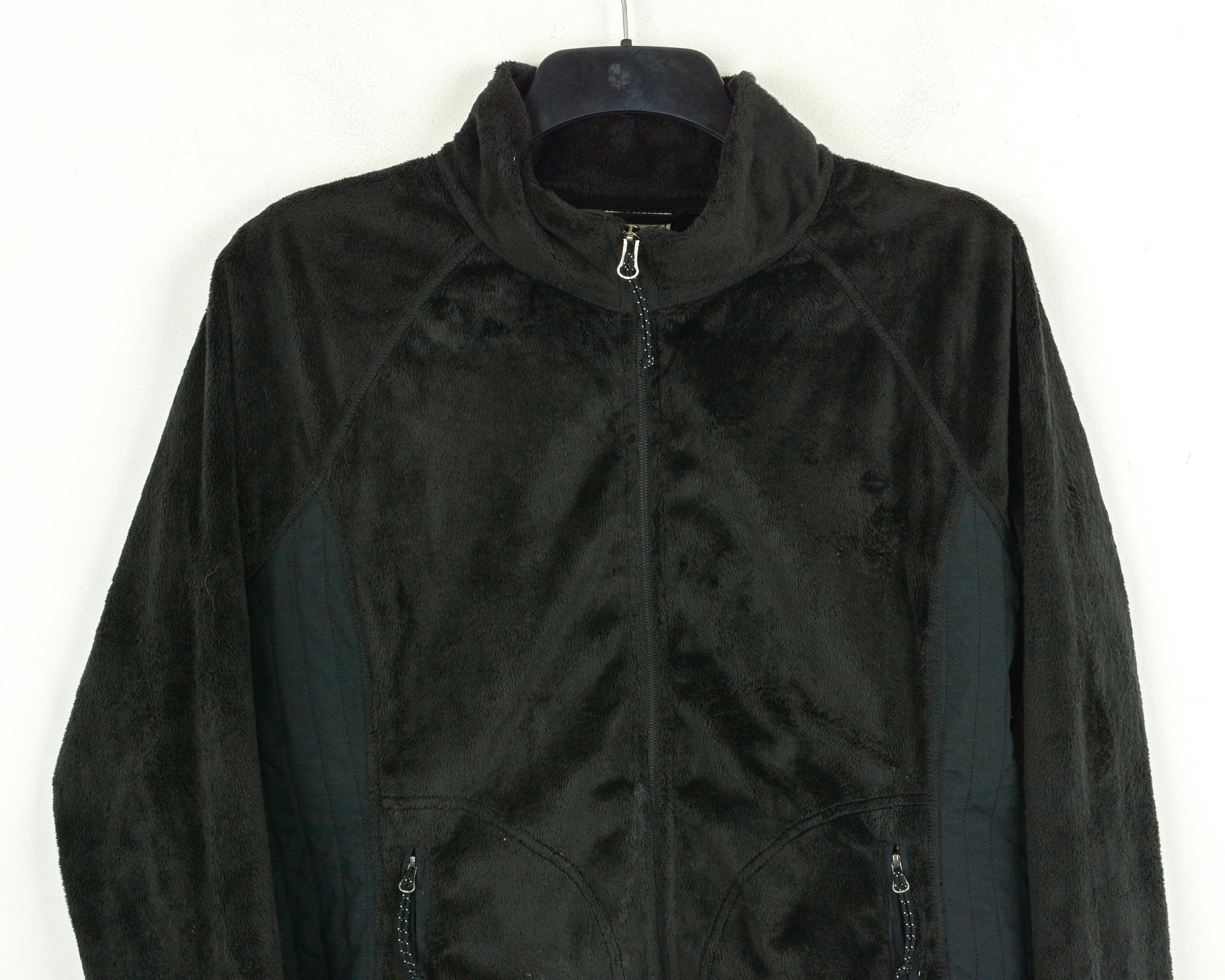 L.L. Bean Women L Fleece Jumper Ladies Jacket Sweatshirt Black LG-PET Size L / US 10 / IT 46 - 2 Thumbnail