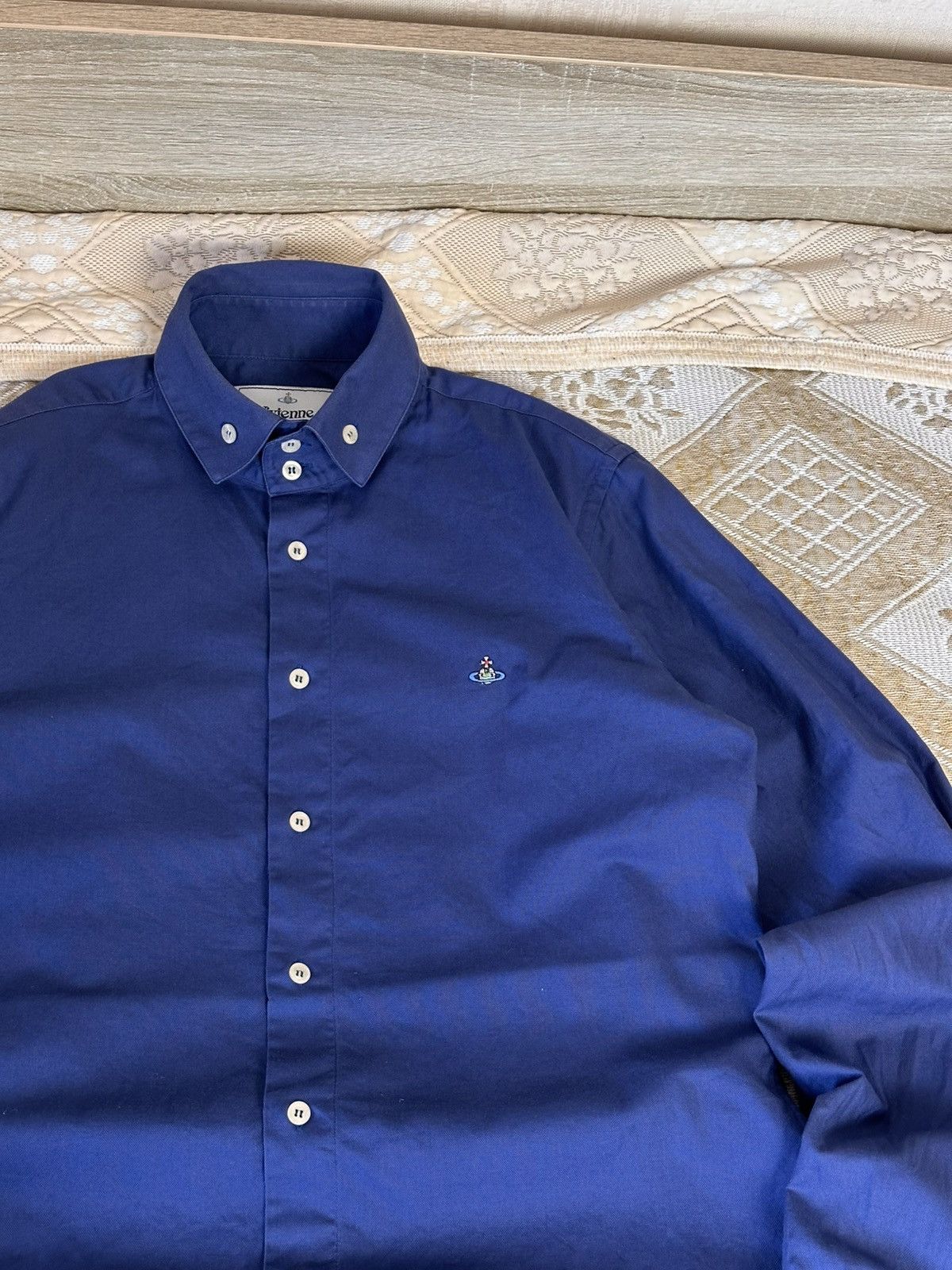 Vivienne Westwood 🔥 Vivienne Westwood Orb Logo Long Sleeve Shirt Button Up Size US L / EU 52-54 / 3 - 2 Thumbnail