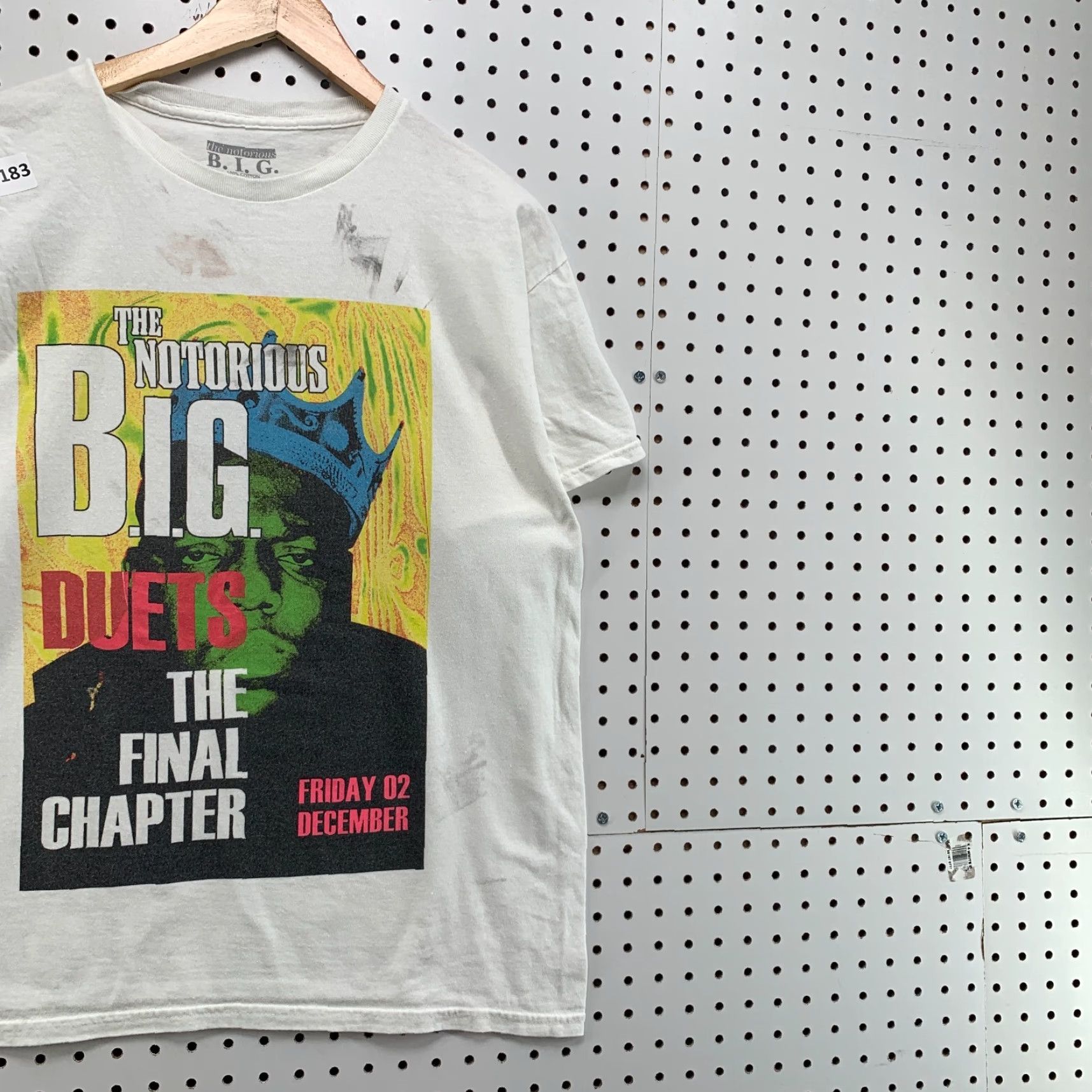 Vintage Notorious BIG Duets The Final Chapter Shirt White Adult Large Music Hip Hop T 22x27 Mens Size US L / EU 52-54 / 3 - 4 Thumbnail