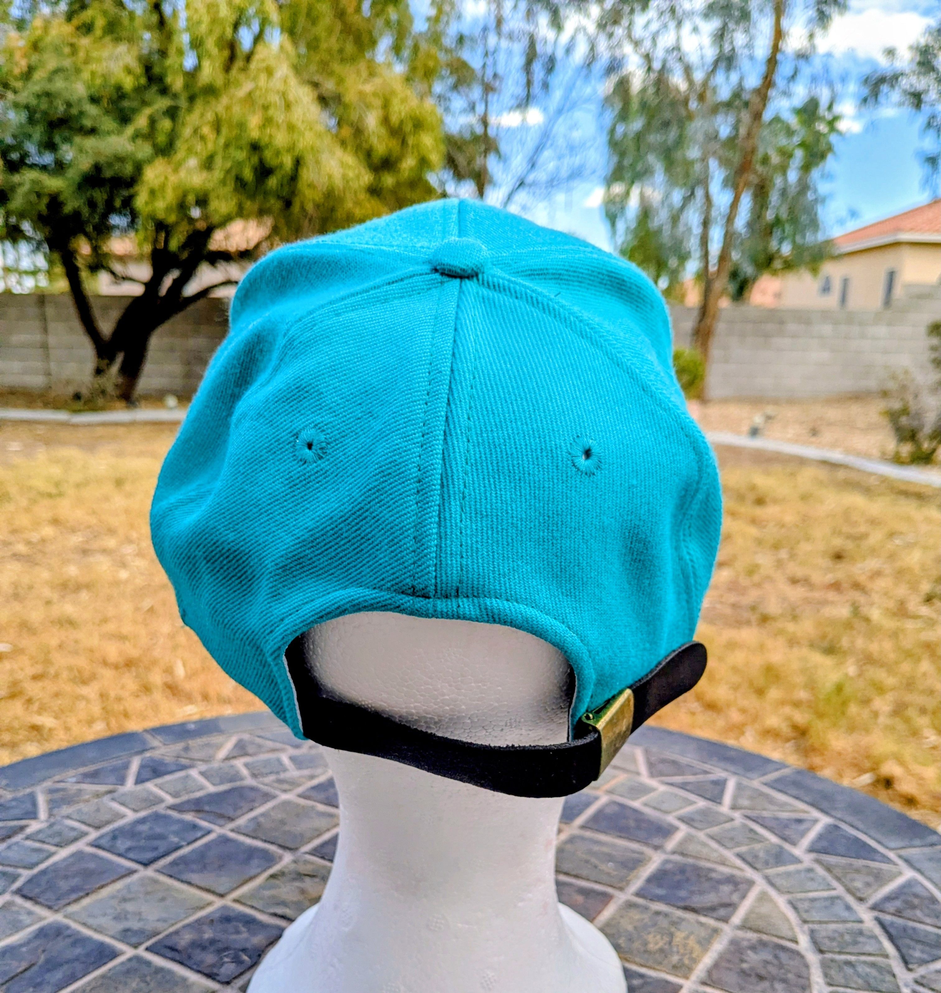 Other YONEX Vintage Hat Aqua-Blue Adjustable OSFM Wool Cap GUC Size ONE SIZE - 5 Thumbnail