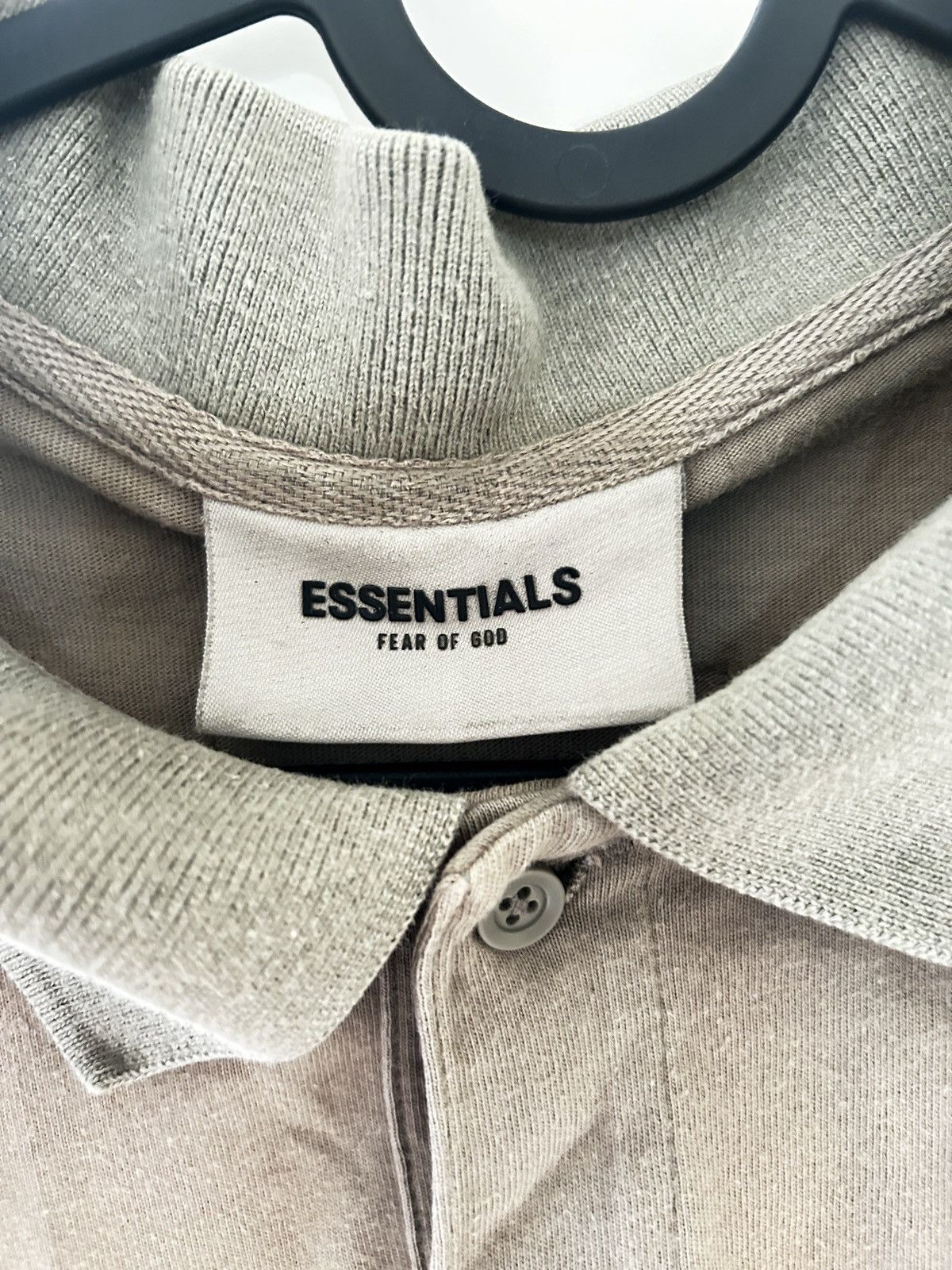 Fear of God Fear of God Essentials Polo Shirt Taupe XS Size US XS / EU 42 / 0 - 5 Thumbnail