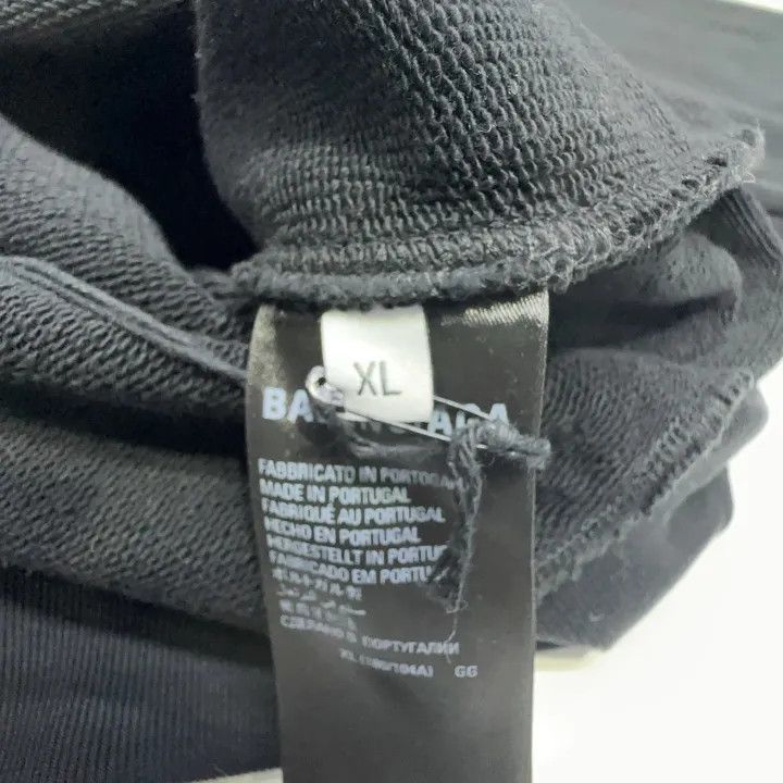 Balenciaga Balenciaga Balenciaga Black Long Sleeve Casual Sweatshirt Size US XL / EU 56 / 4 - 5 Thumbnail
