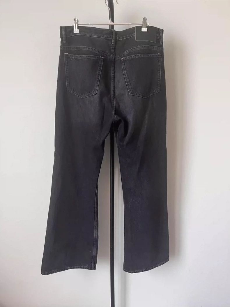 Acne Studios Acne Studios Black washed label mid-waist button loose wid Size US 32 / EU 48 - 2 Thumbnail