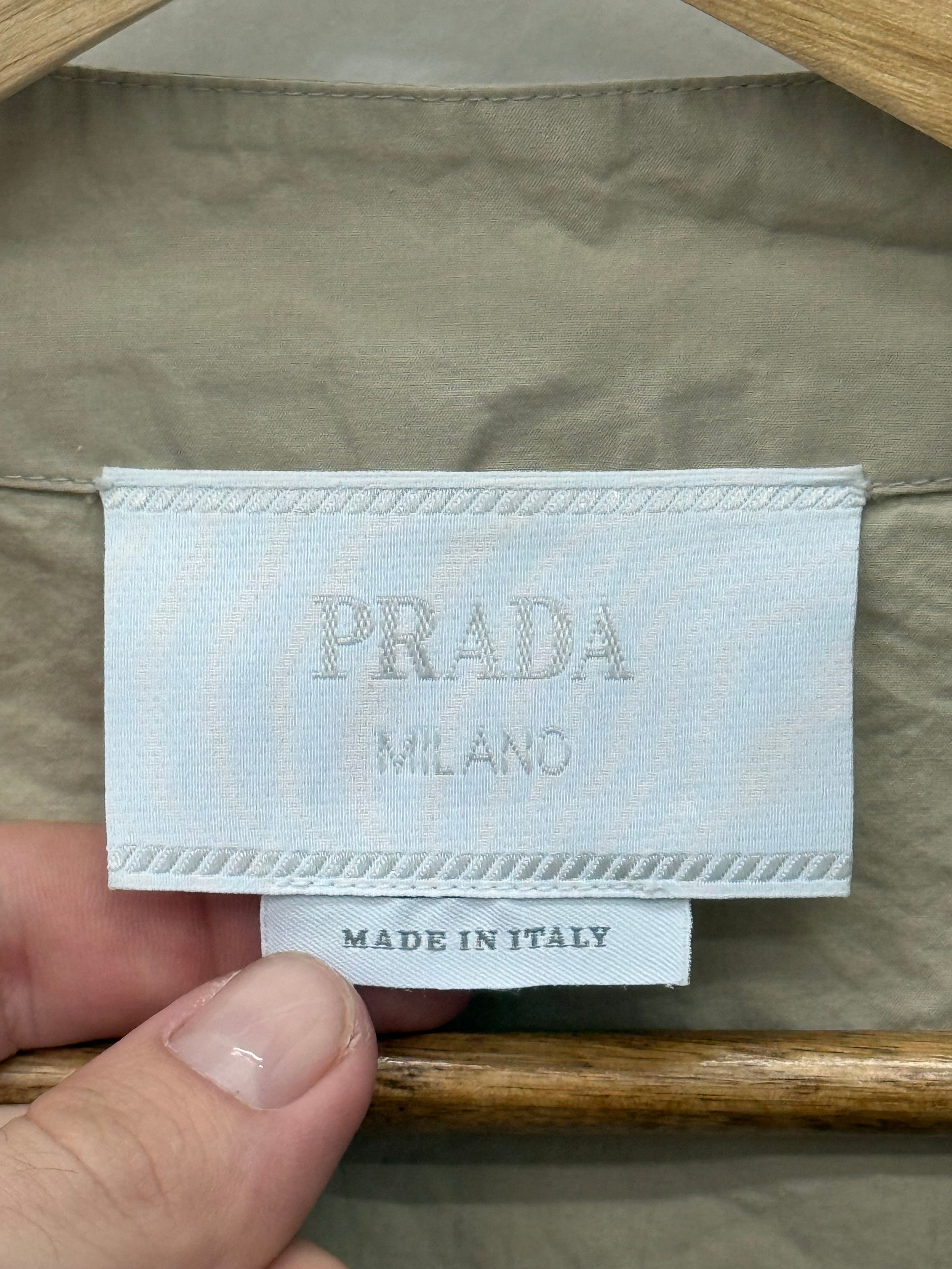 Prada Prada Nylon Pocket Button Shirt - Size XL Size US XL / EU 56 / 4 - 6 Thumbnail