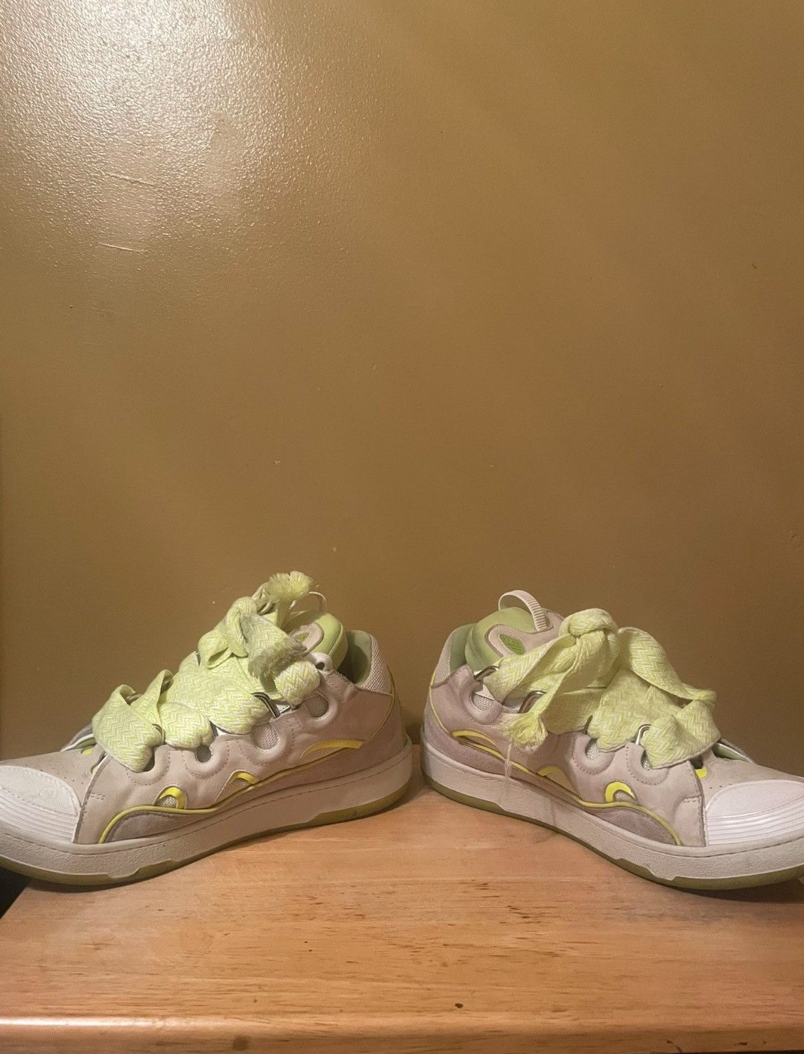 Lanvin lime green and white lanvin curbs Size US 11 / EU 44 - 3 Thumbnail