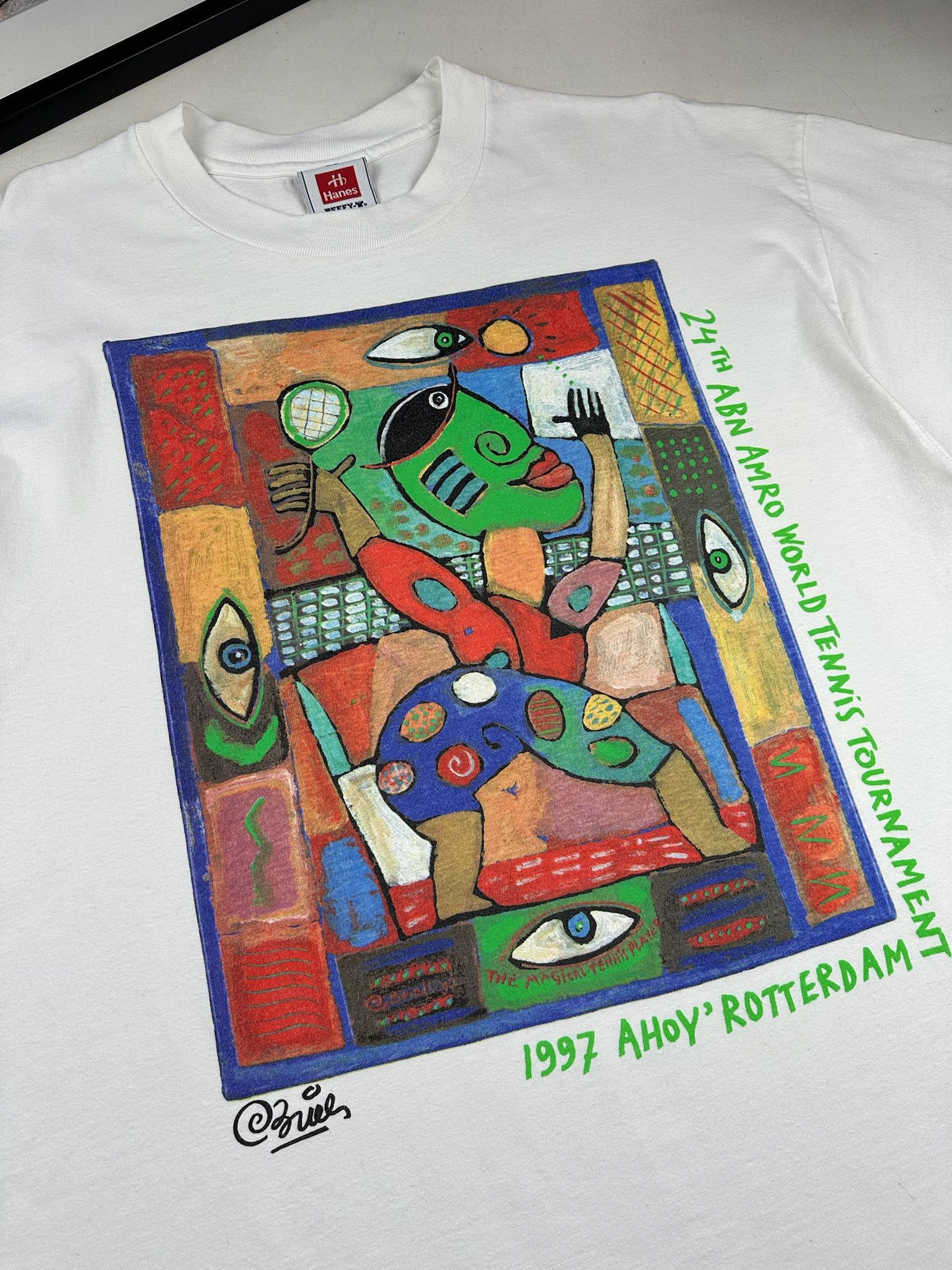 Band Tees Vintage 90s Art Picasso Van Gogh style Tee Size US L / EU 52-54 / 3 - 2 Thumbnail