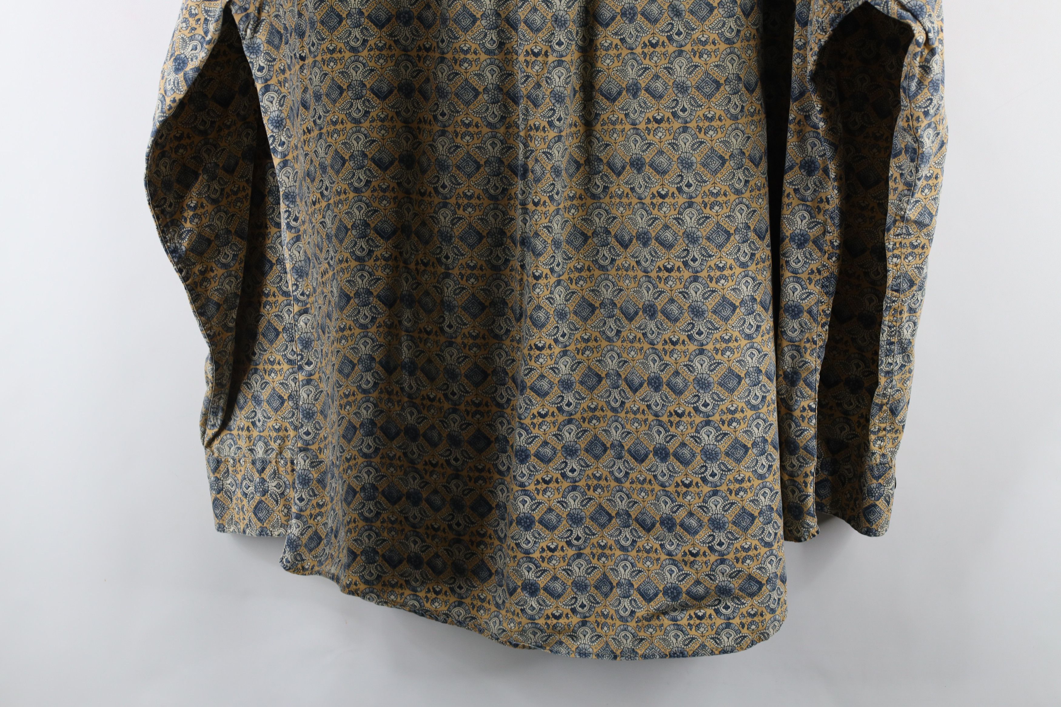 Vintage Vintage 90s Streetwear Geometric Button Down Shirt Cotton Size US XL / EU 56 / 4 - 14 Thumbnail