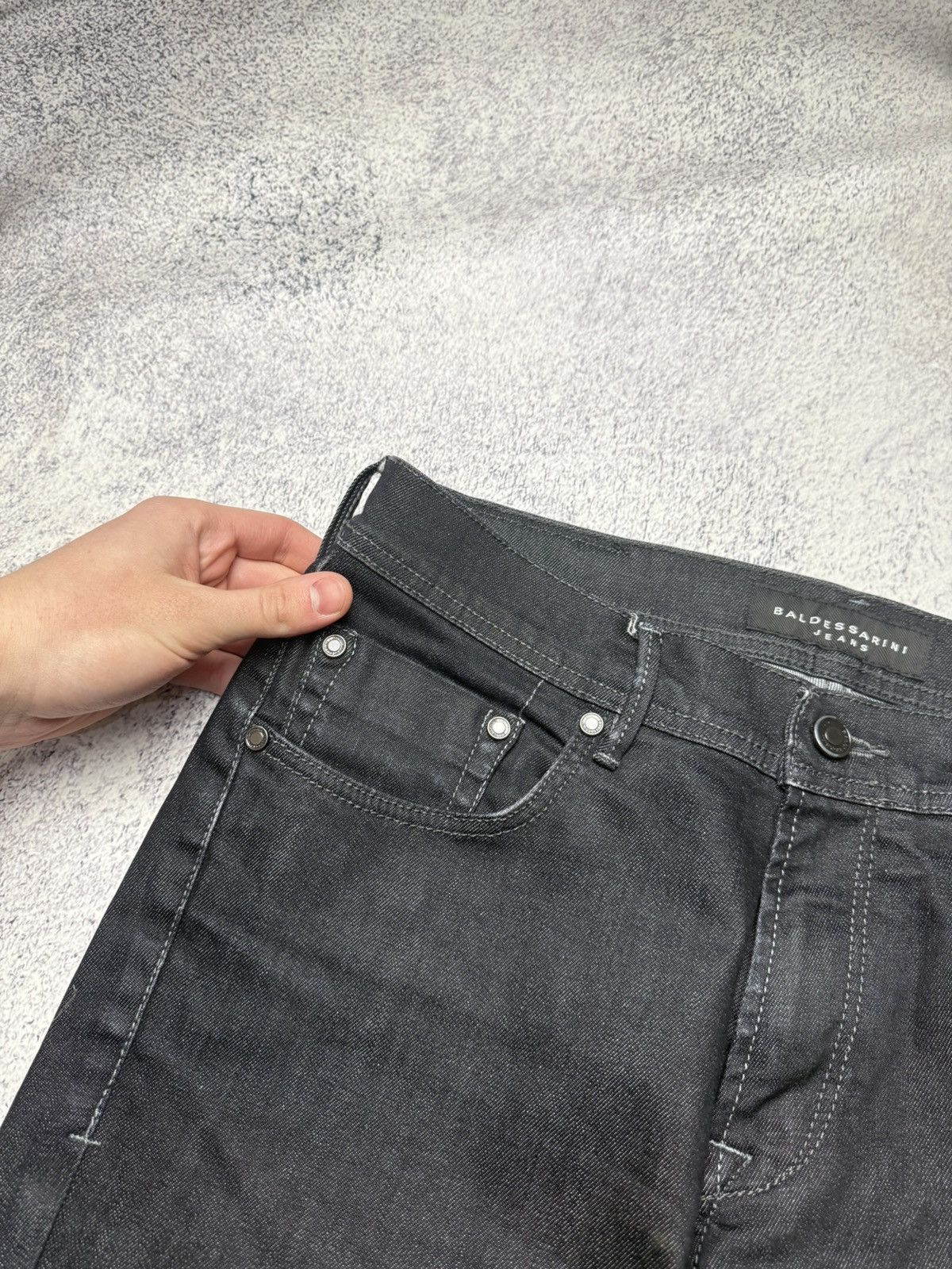 Baldessarini VINTAGE BLACK BALDESSARINI JEANS DENIM PANTS Y2K LUXURY MONE Size US 34 / EU 50 - 13 Thumbnail