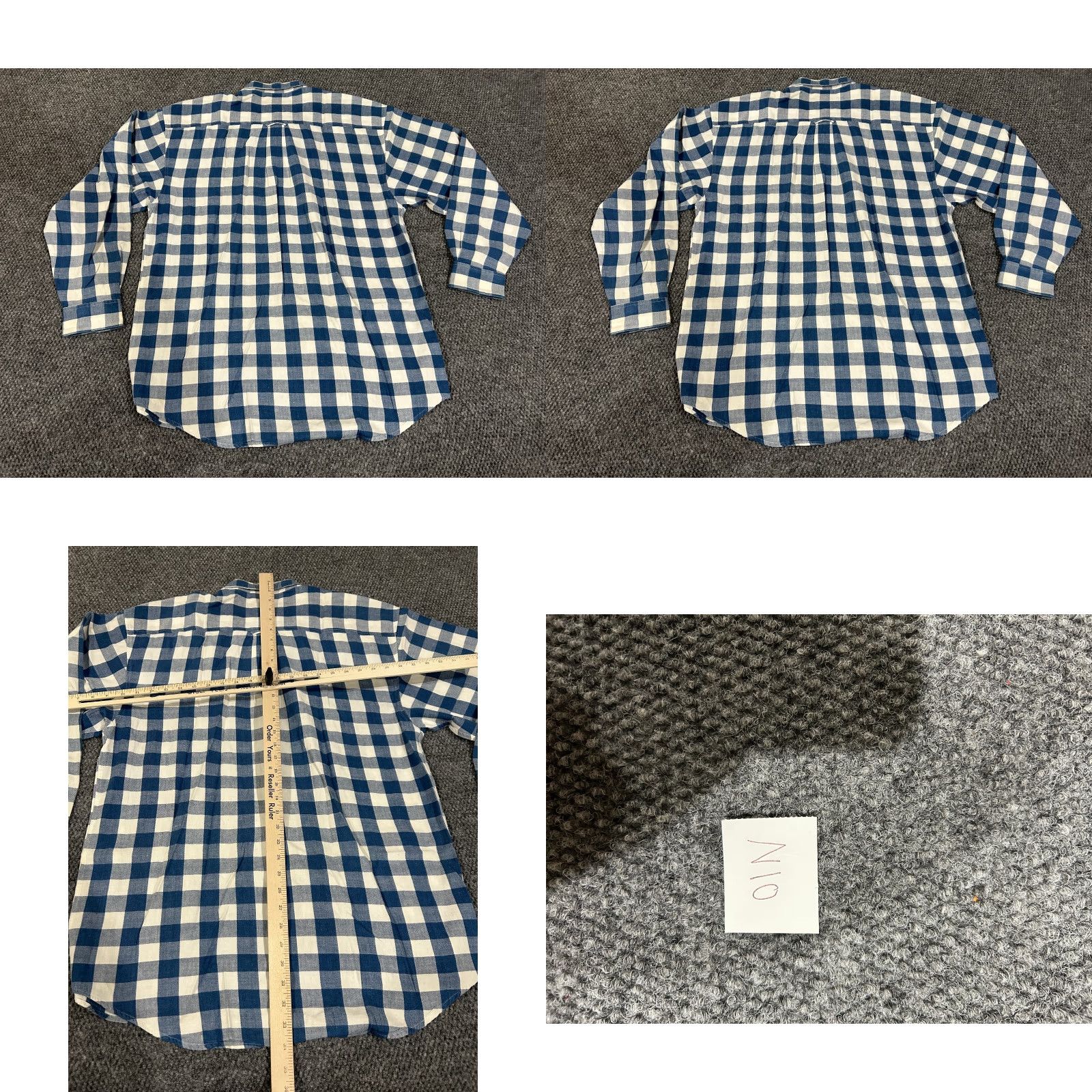 Disney VINTAGE Mickey Inc button-up shirt Mens Large blue white plaid Disney Mickey Mouse Shirt Regular Mens L Blue Plaid Button-Down 3-4 season Size US L / EU 52-54 / 3 - 8 Thumbnail