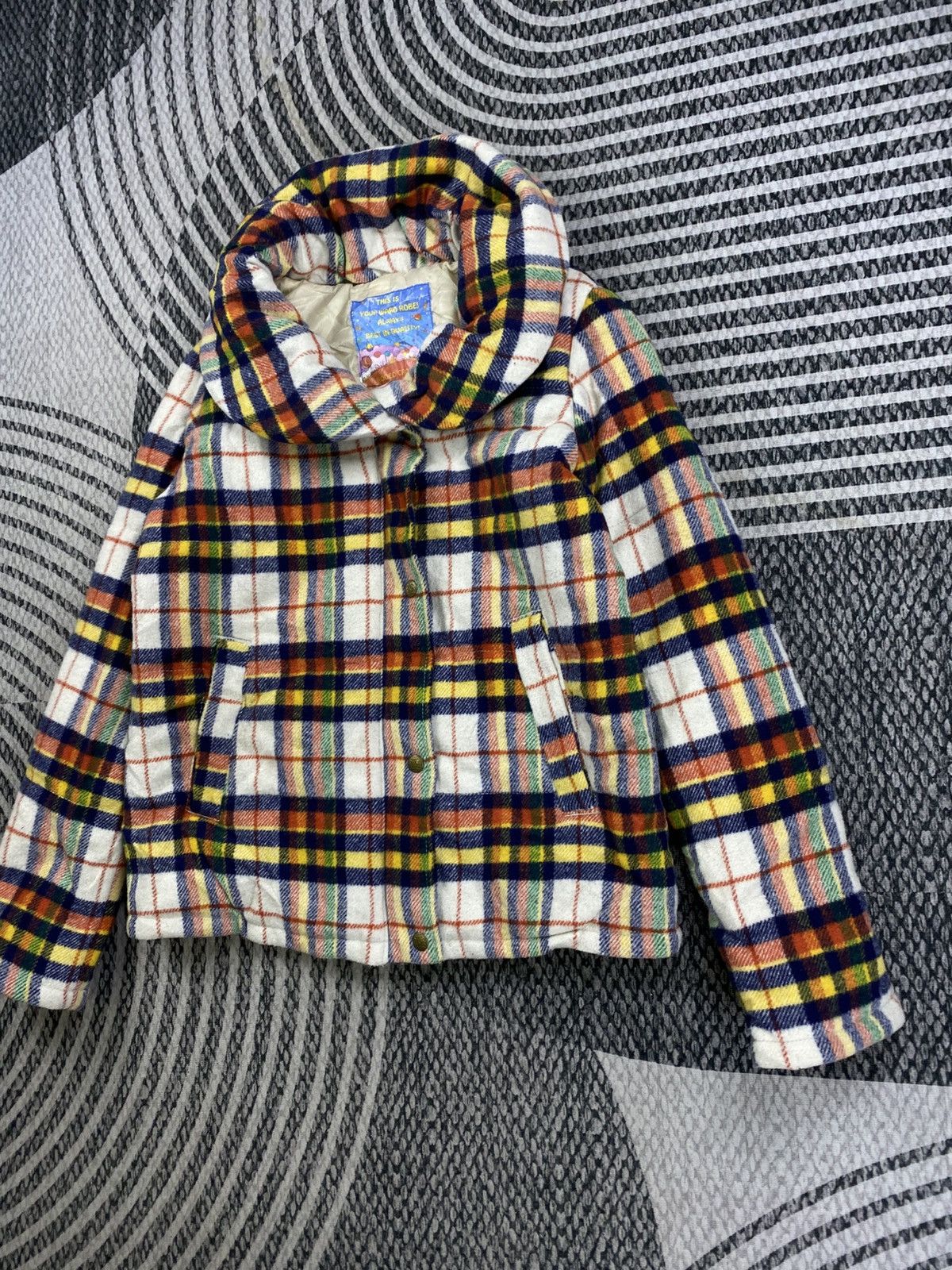 Japanese Brand Vtg Rodeo Crown Multicolor Plaid Zipper Down Jacket Size US S / EU 44-46 / 1 - 4 Thumbnail
