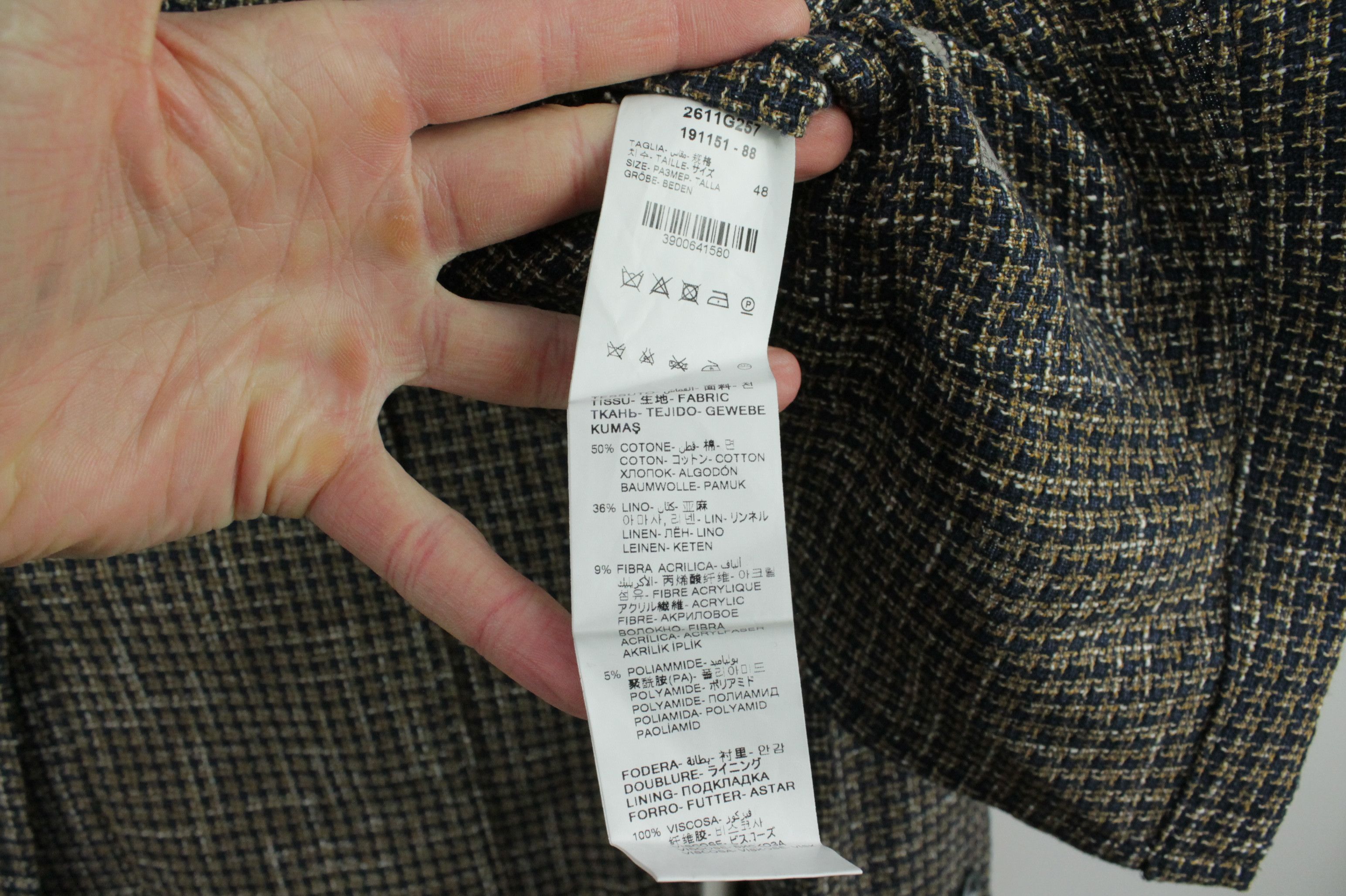 Paoloni Paoloni Knit Cotton Linen Sport Coat Blazer Jacket Men's Size US M / EU 48-50 / 2 - 11 Thumbnail