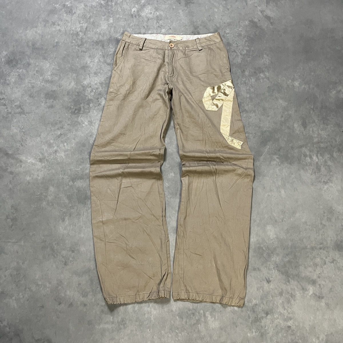 PPFM 2000s PPFM Unique Ribbon Detail y2k Archive Rare Pants Size US 26 / EU 42 - 3 Thumbnail