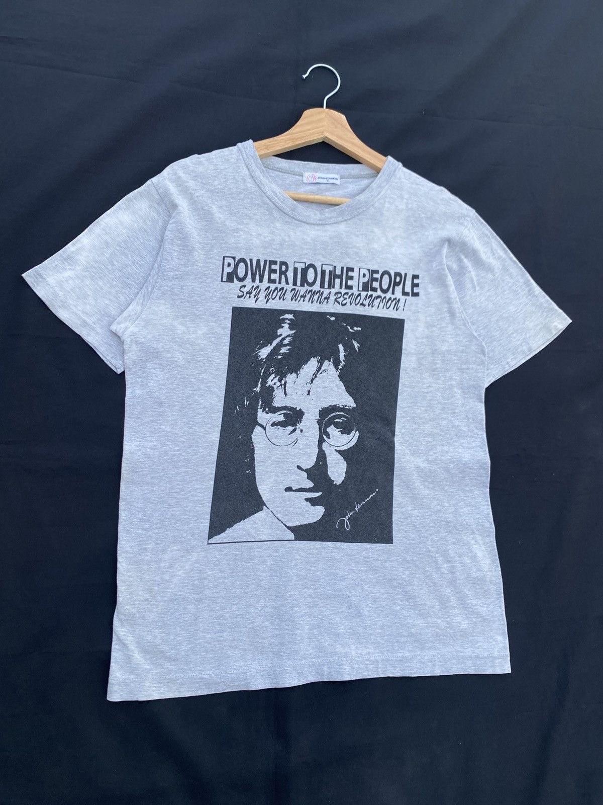 Band Tees Vtg John Lennon Power to People Say You Want Revulation Tee Size US S / EU 44-46 / 1 - 4 Thumbnail