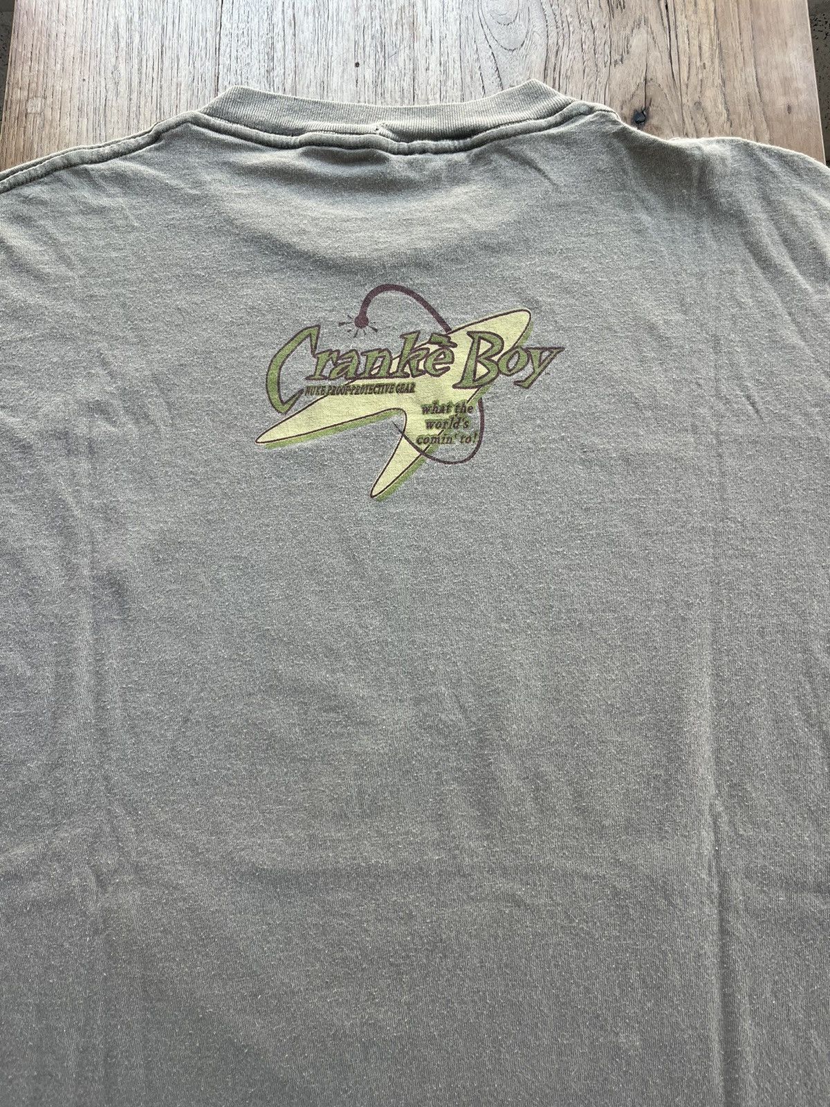 Vintage Vintage Cranke Boy Nuke Proof Protective Gear 1995’s Tshirt Size US XL / EU 56 / 4 - 10 Thumbnail