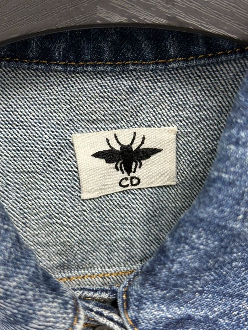 Dior Dior Washed blue bee embroidered denim jacket Size XS / US 0-2 / IT 36-38 - 4 Thumbnail