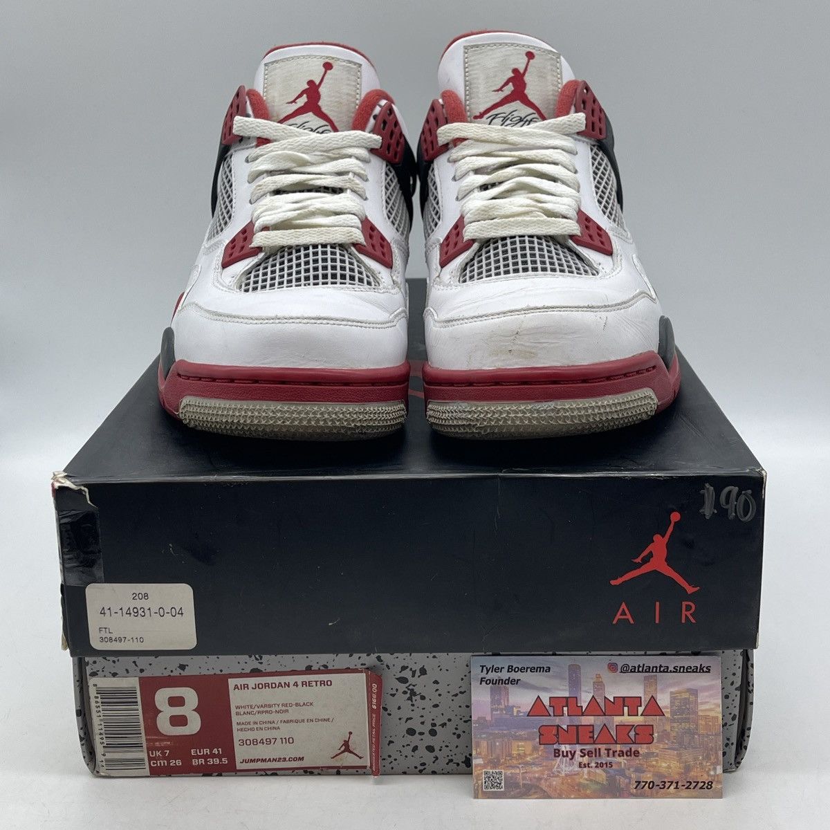 Jordan Brand Air Jordan 4 fire red Size US 8 / EU 41 - 2 Thumbnail