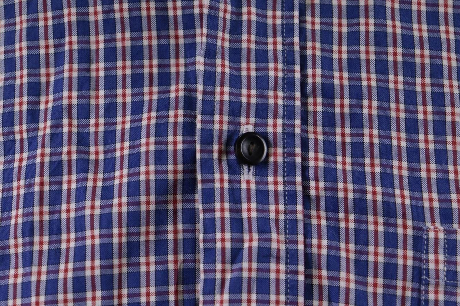 Eton Eton Slim Blue Check Luxury Button Down Shirt Size 41 / 16 Size US M / EU 48-50 / 2 - 4 Thumbnail