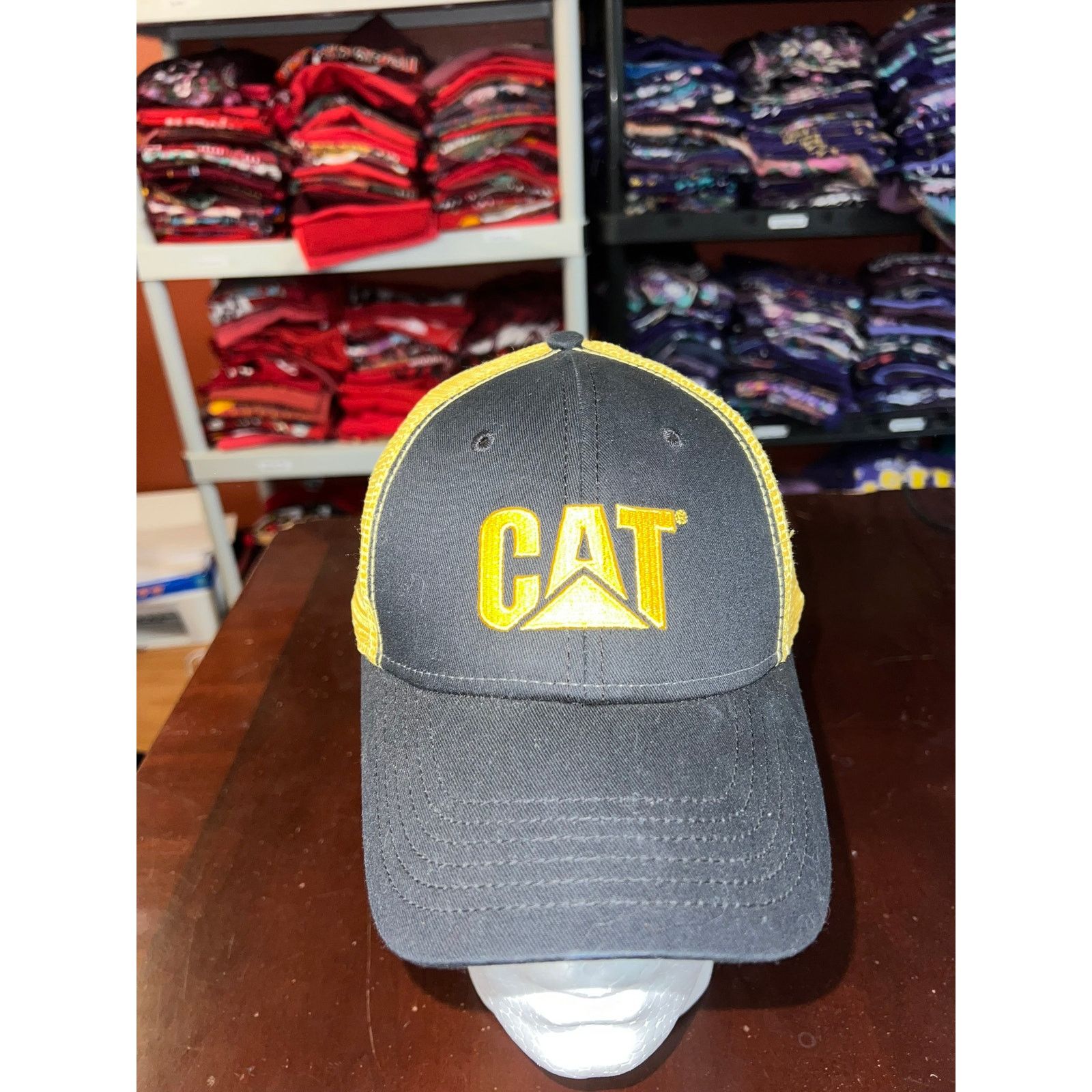 Vintage Cat Hat Mountain Logo Adjustable Black Emblem Cap Headwear Size ONE SIZE - 2 Thumbnail