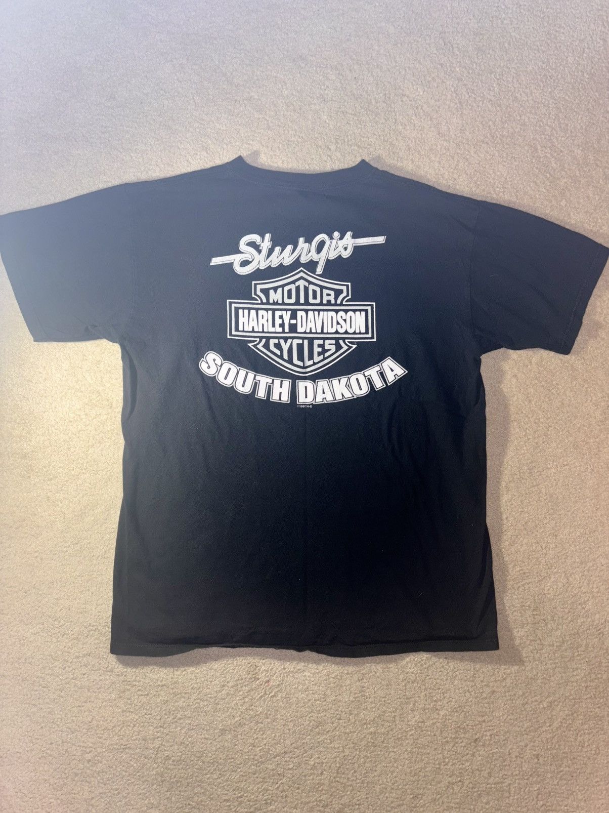Harley Davidson Vintage 1997 Harley Davidson T-Shirt Mens XL Made In USA Size US XL / EU 56 / 4 - 2 Thumbnail