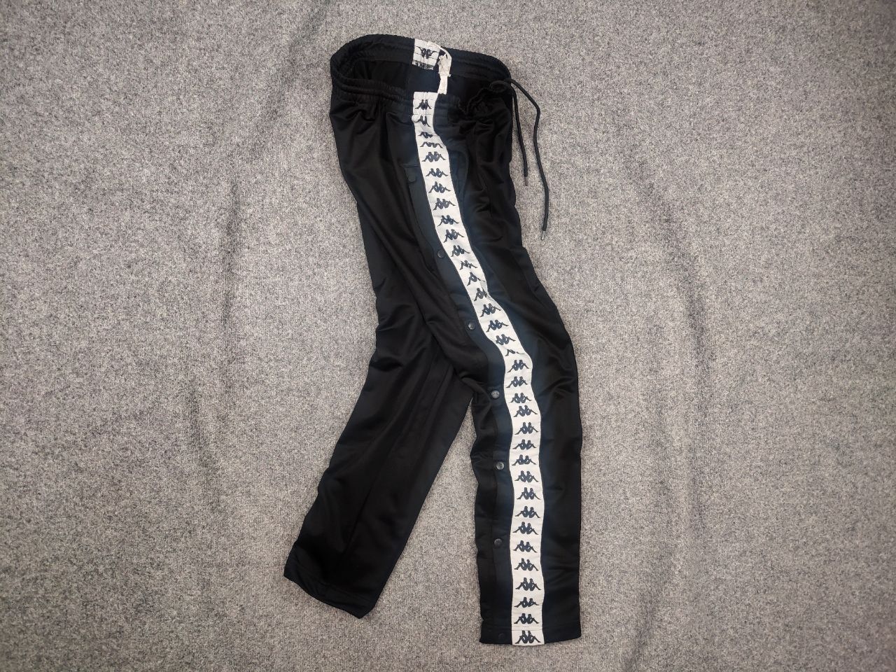 Kappa Kappa track pants vintage logo sweatpants Y2K Style buttons Size US 34 / EU 50 - 1 Thumbnail