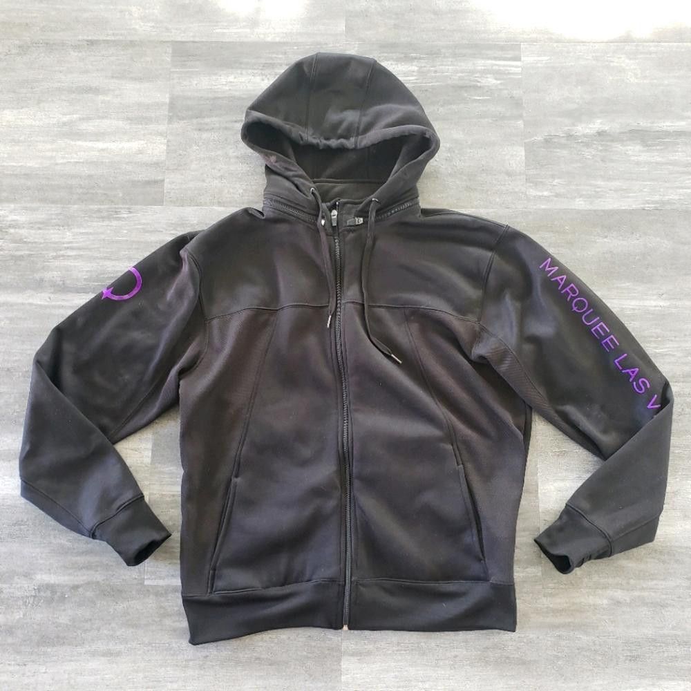 Designer Black Purple Marquee Hoodie Zip Up Size US L / EU 52-54 / 3 - 1 Thumbnail