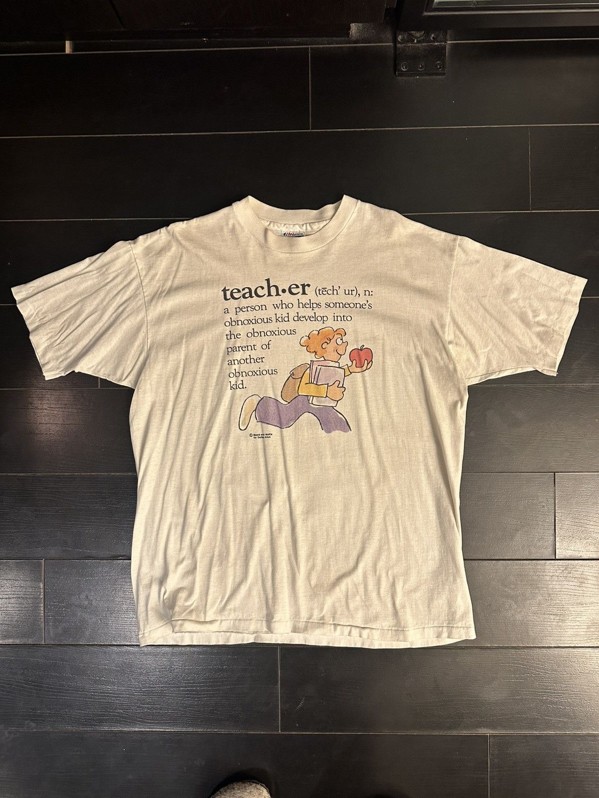 Vintage Vintage “Teacher” paperthin Tee Size US XL / EU 56 / 4 - 1 Thumbnail
