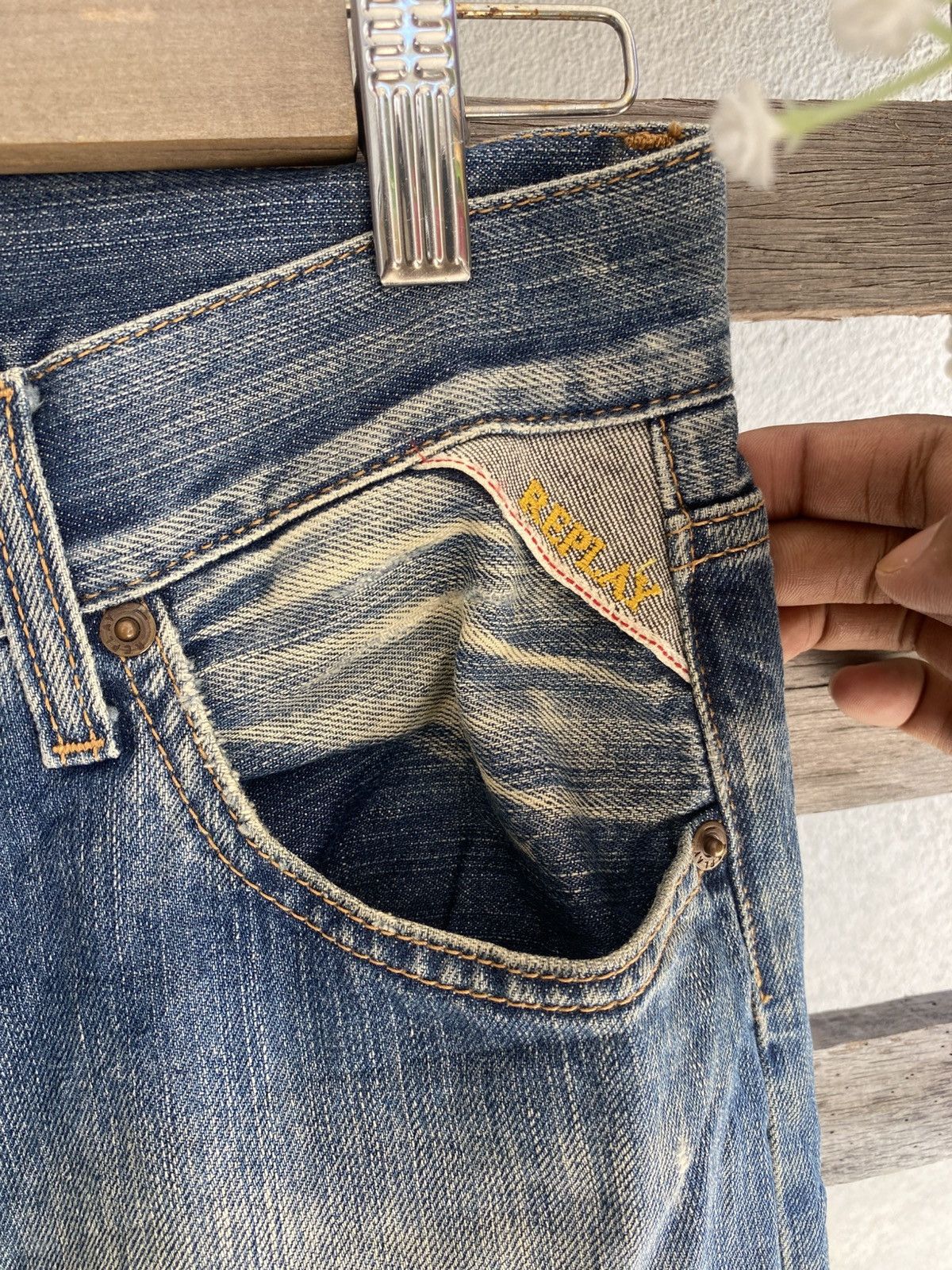 Replay Vintage Replay Denim Pants - Distressed and Fade Size US 32 / EU 48 - 5 Thumbnail