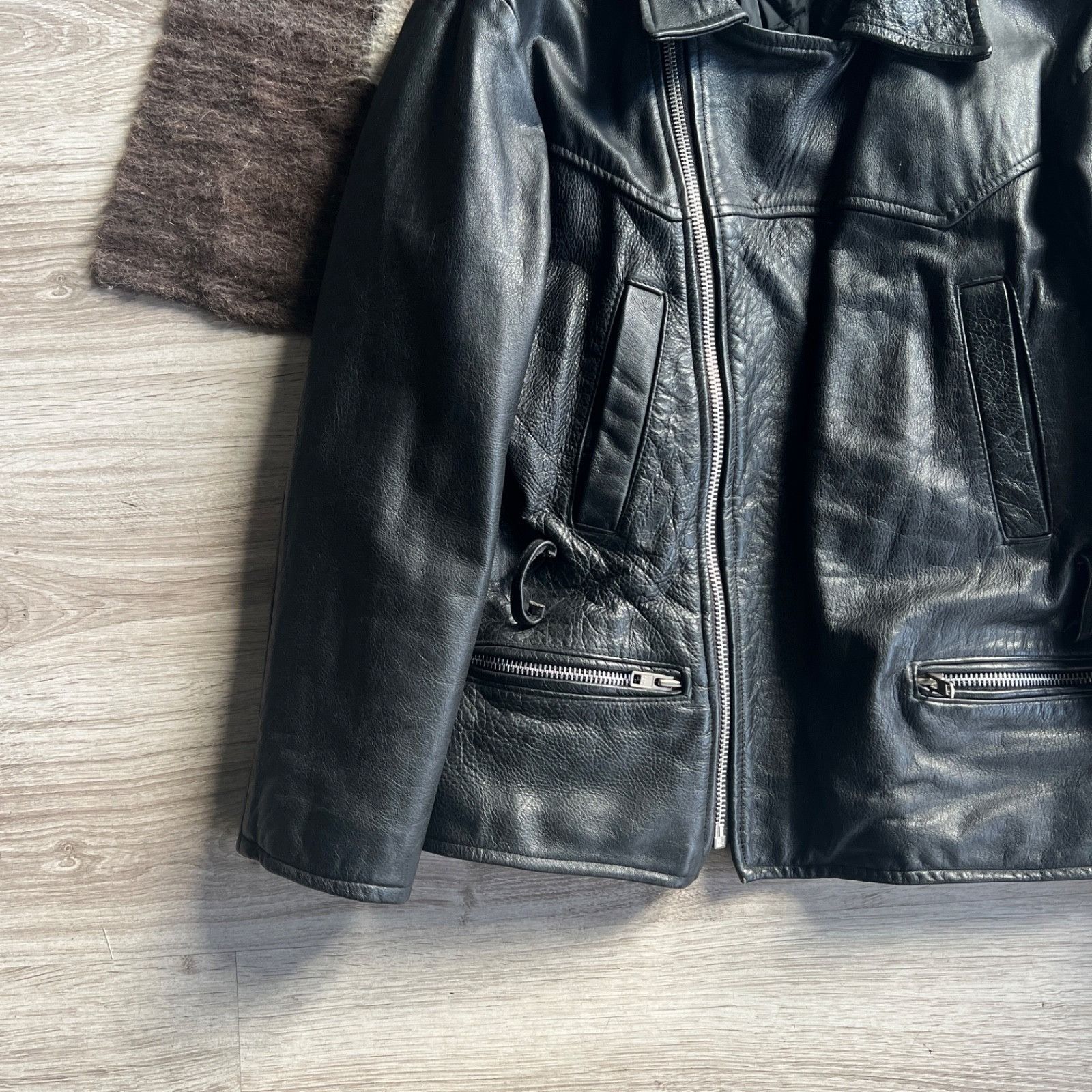 Leather Vintage Real Leather Made in England Biker Jacket 9706AC Size US S / EU 44-46 / 1 - 5 Thumbnail