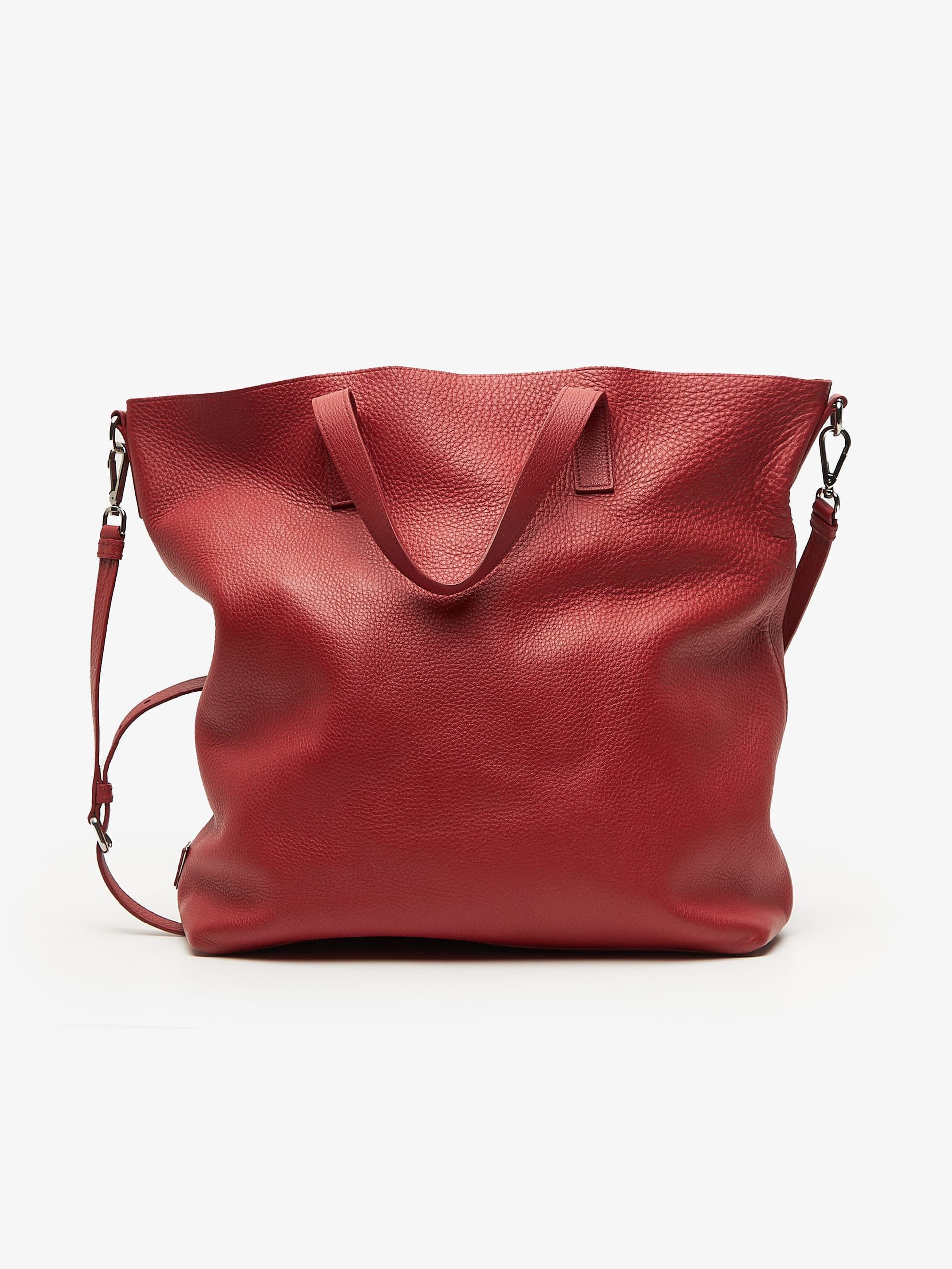 Prada Red Tote Leather Bag, Men's