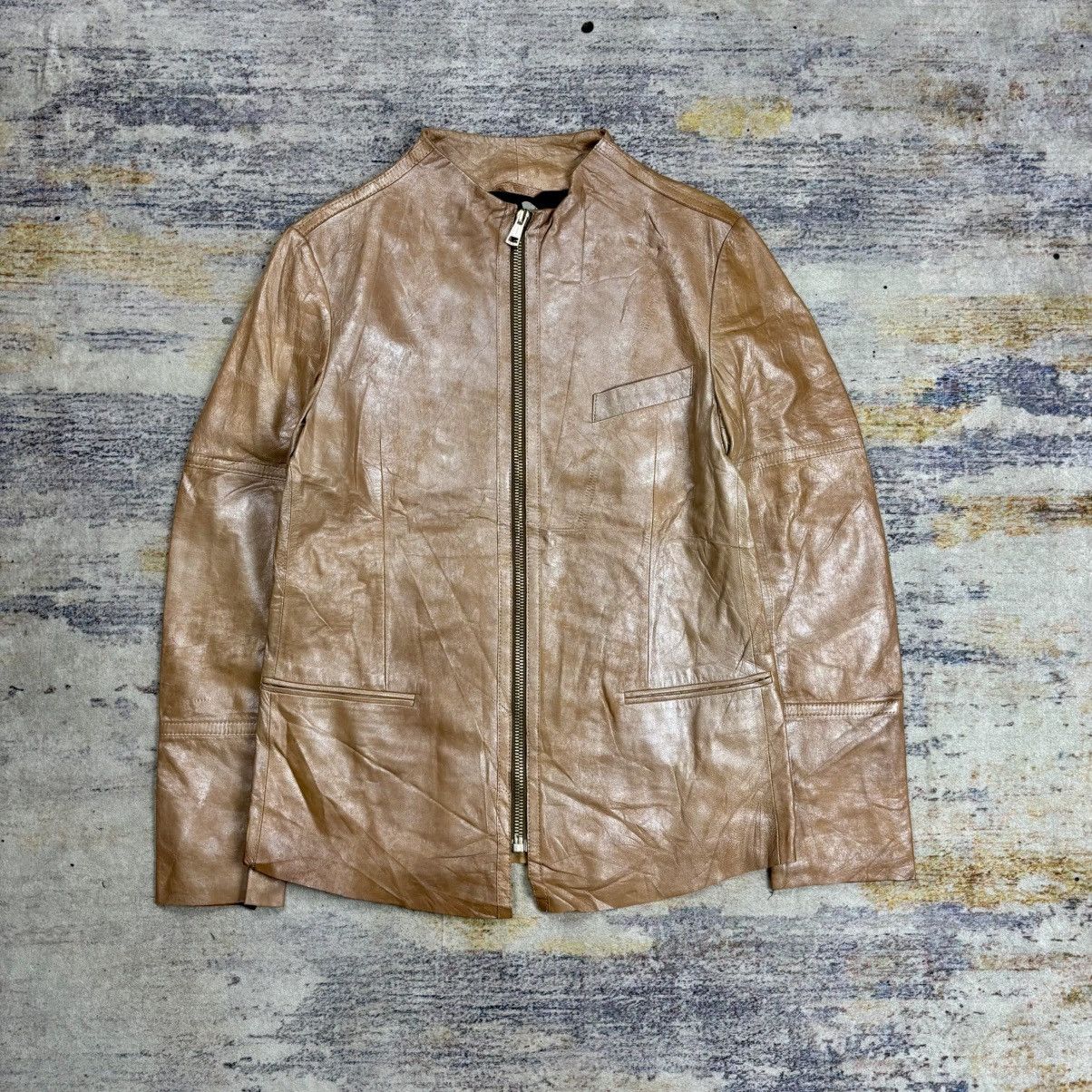Paul Smith 2000s Paul Smith -Raccagni Lightweight Waxed Leather Jacket Size US L / EU 52-54 / 3 - 1 Thumbnail
