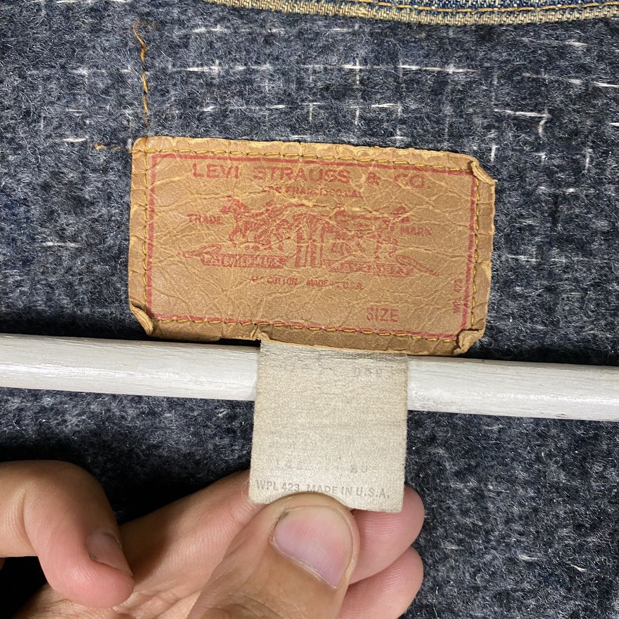 Levi's × Levi's Vintage Clothing × Vintage 💥 70s LEVIS BLANKET TRUCKER DENIM JACKET BUTTON #52 Size US L / EU 52-54 / 3 - 11 Thumbnail