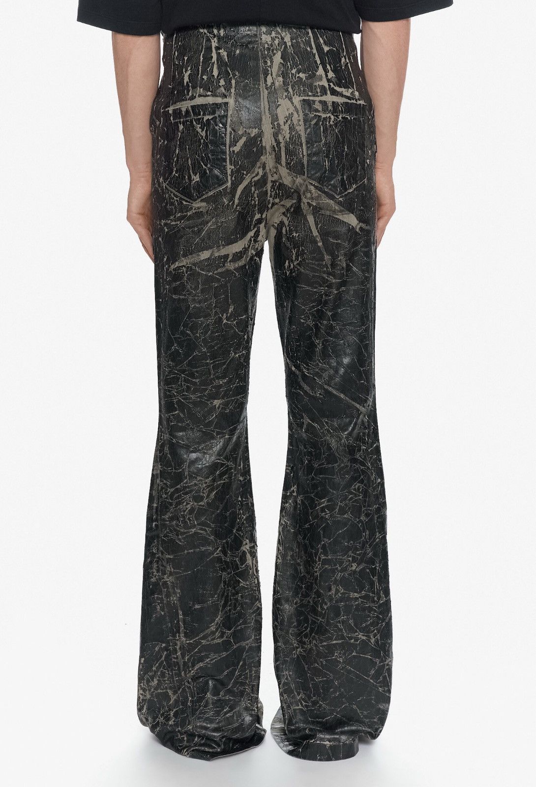 Rick Owens Drkshdw Last Rick Owens Drkshdw Geth Crackle-Effect Denim Trousers Size US 30 / EU 46 - 2 Thumbnail