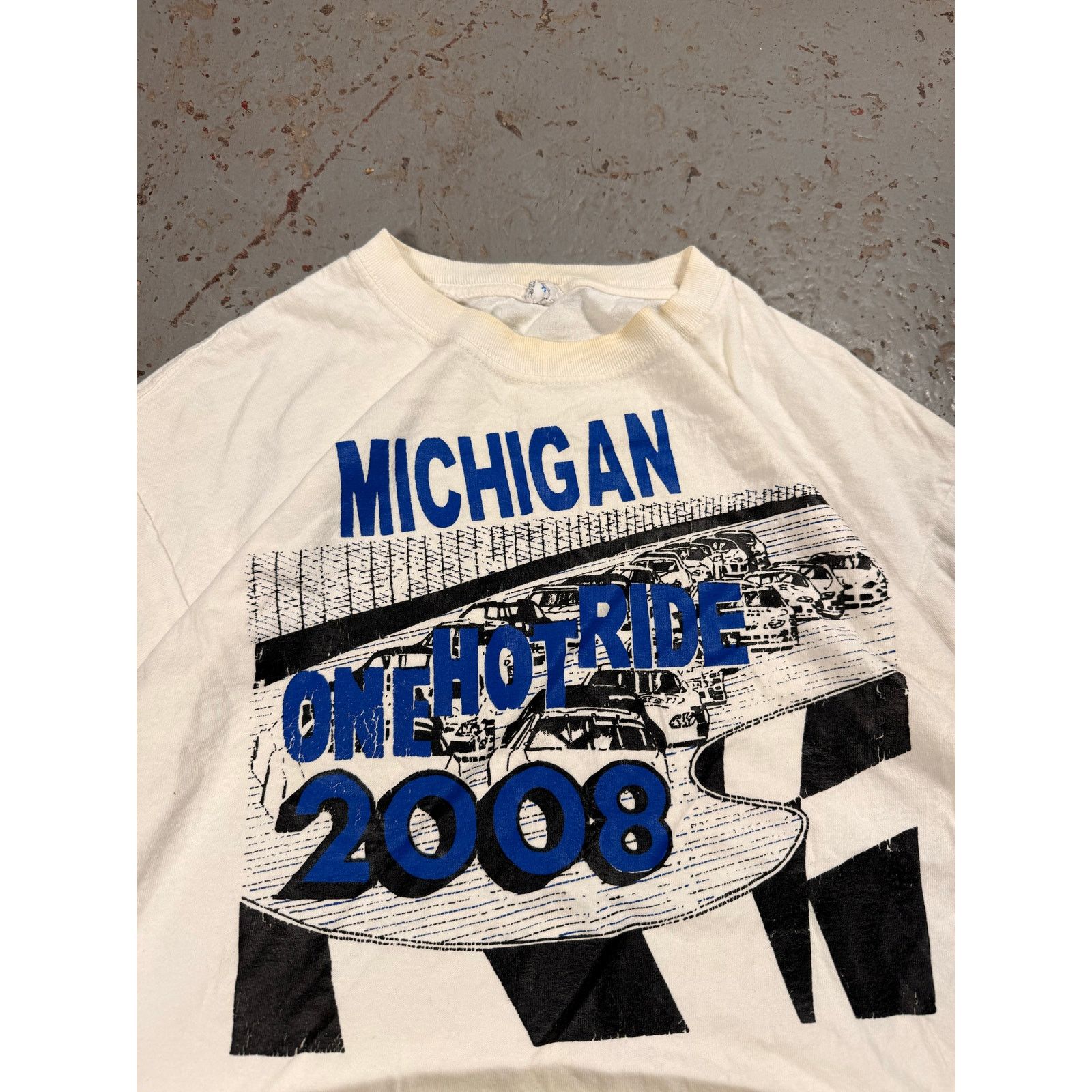 Vintage Vintage Michigan Racing Tee Size US L / EU 52-54 / 3 - 3 Thumbnail