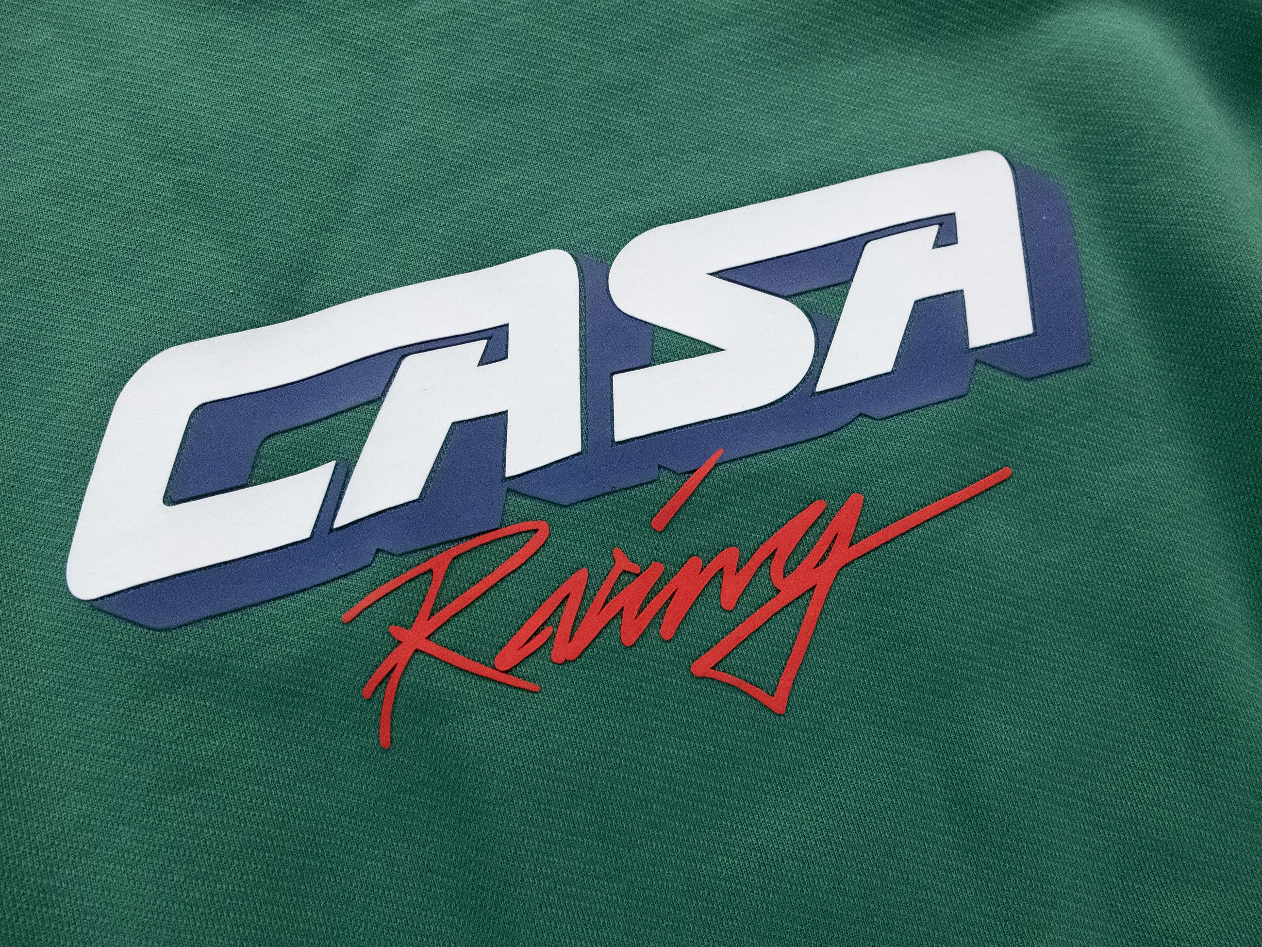 CASABLANCA Casa Racing 3D green sweatshirt Medium, image size:2600x1950