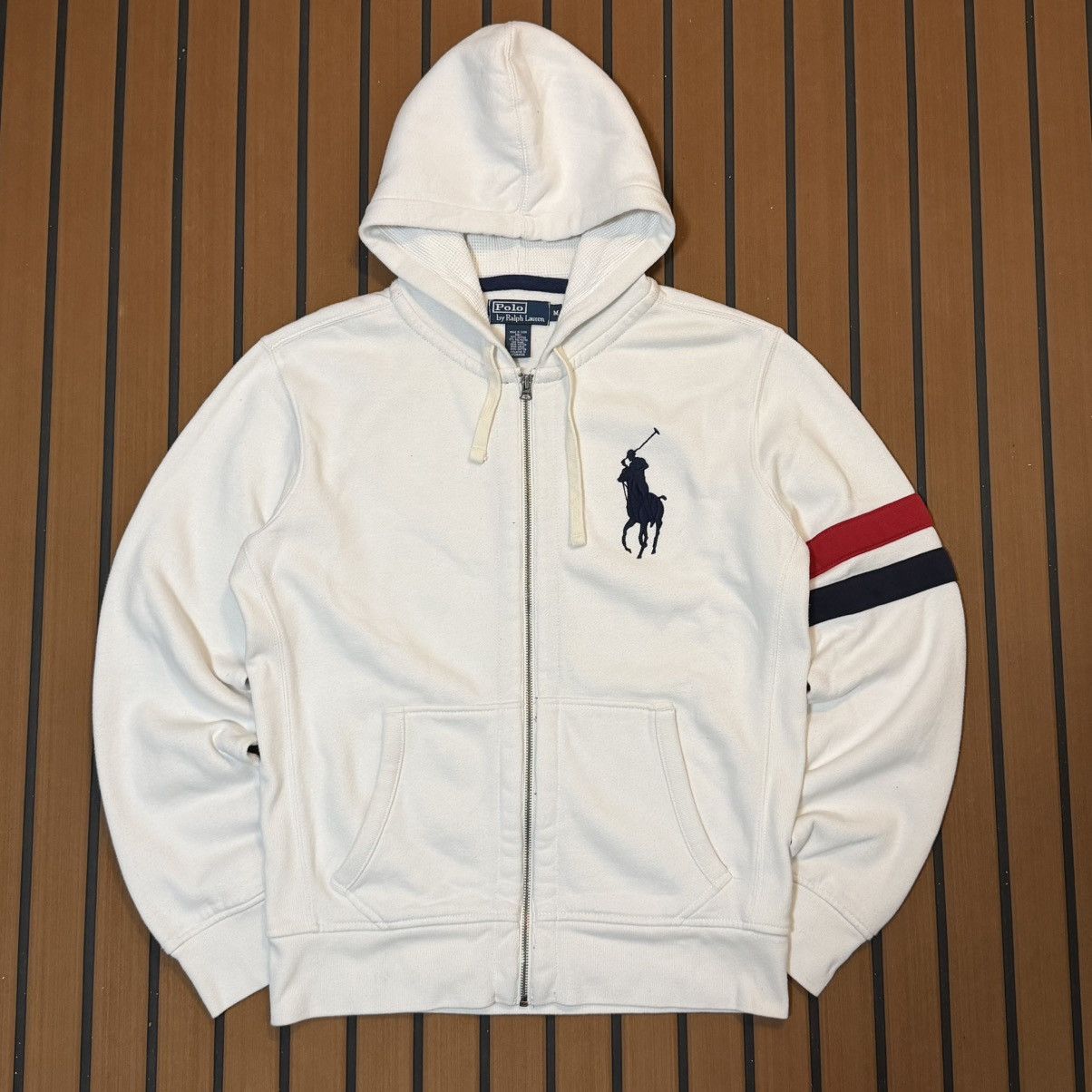 vintage polo ralph lauren 2 bar full zip hoody