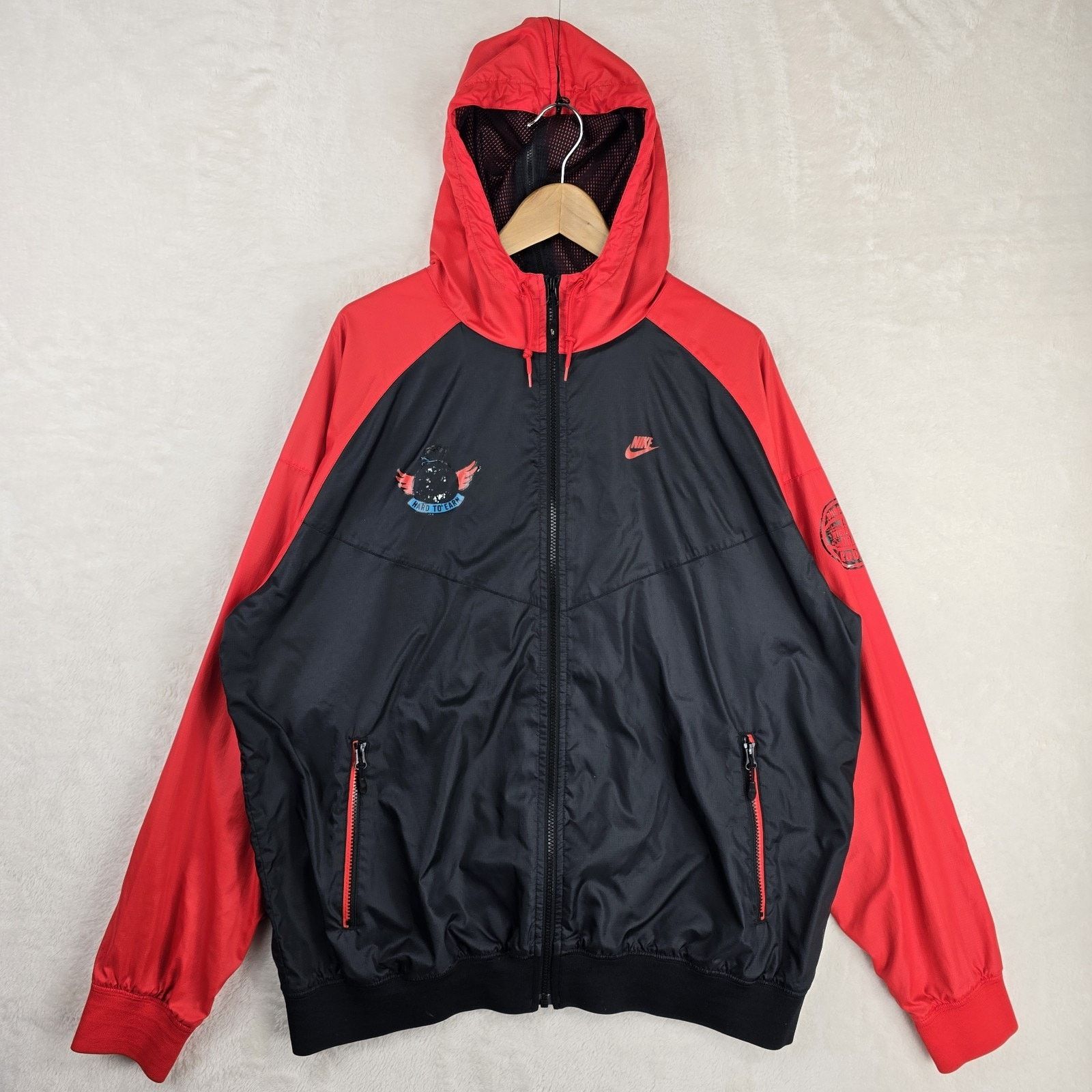 Nike Vtg Nike Sportswear Hard To Earn 99 Draft Jacket XL Full Zip Size US XL / EU 56 / 4 - 2 Thumbnail