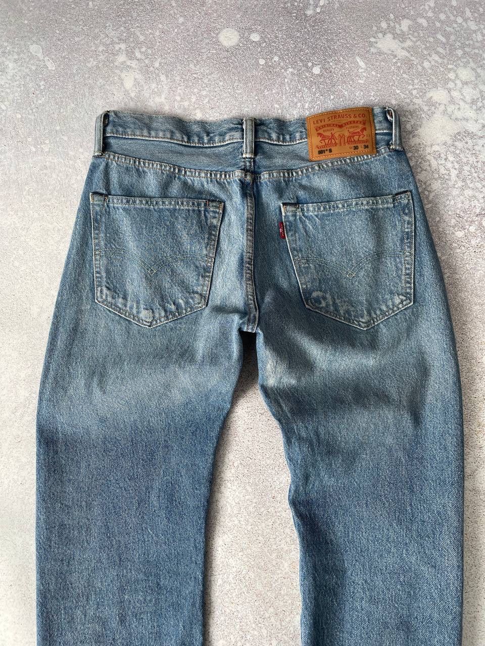 Levi's × Levi's Vintage Clothing × Vintage Vintage Levi’s 501 Washed Blue Denim Jeans Pants Y2K Rare Size US 32 / EU 48 - 2 Thumbnail