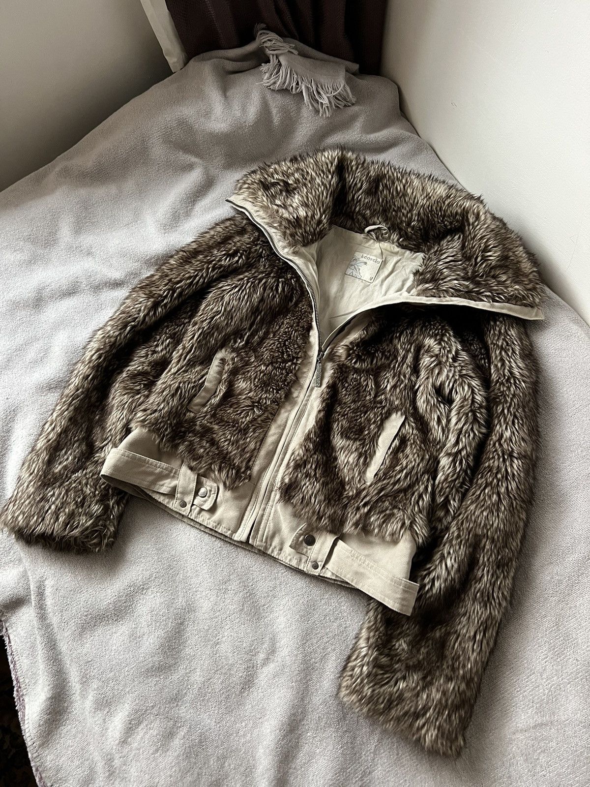 Other Vinatge fur jacket hysterical glamor le grand bleu style y2k Size US M / EU 48-50 / 2 - 5 Thumbnail