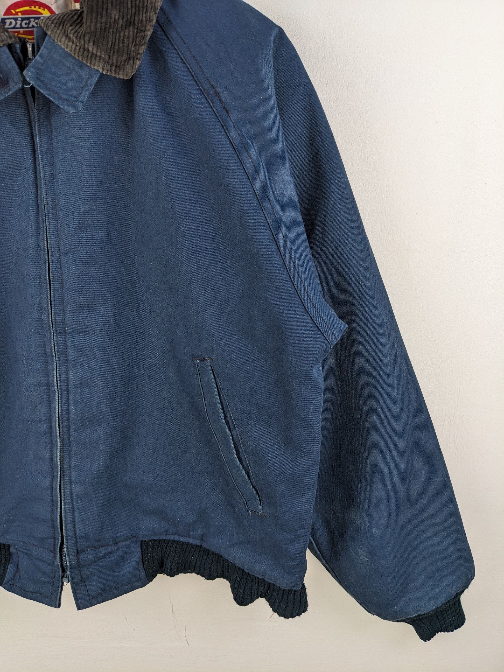 Dickies × Vintage Vintage 1990s Dickies Bomber Jacket Faded Blue Made In USA Size US L / EU 52-54 / 3 - 8 Thumbnail