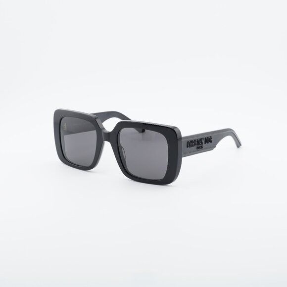 Dior Dior WILDIOR S3U 10A0 Sunglasses Black Square Frame, Smoke Size ONE SIZE - 1 Thumbnail
